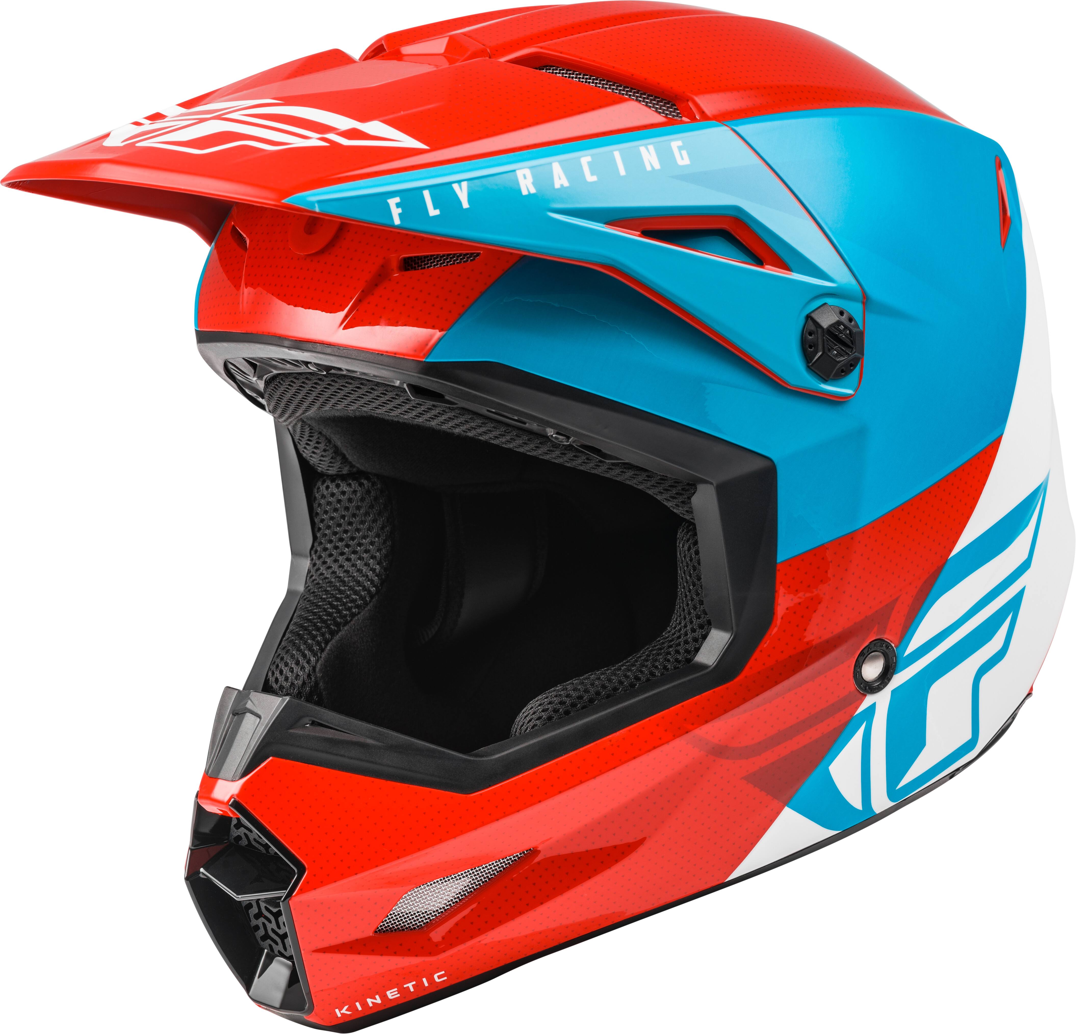 73-86322X Fly Racing Kinetic Straight Edge Helmet Red/White/Blue 2x UN_NLFYGBJ9