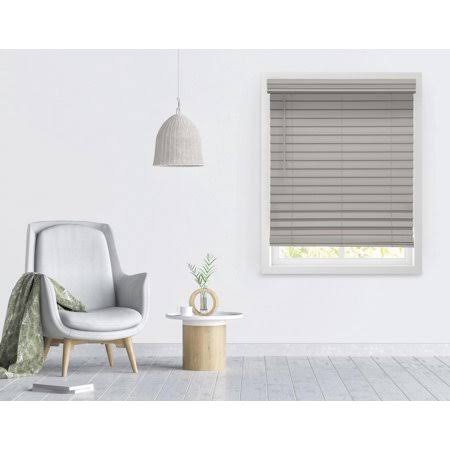 Richfield Studios 2.5 inch Cordless Faux Wood Blinds, Graystone, Size: 55 x 48 RC_8FCN5SMN