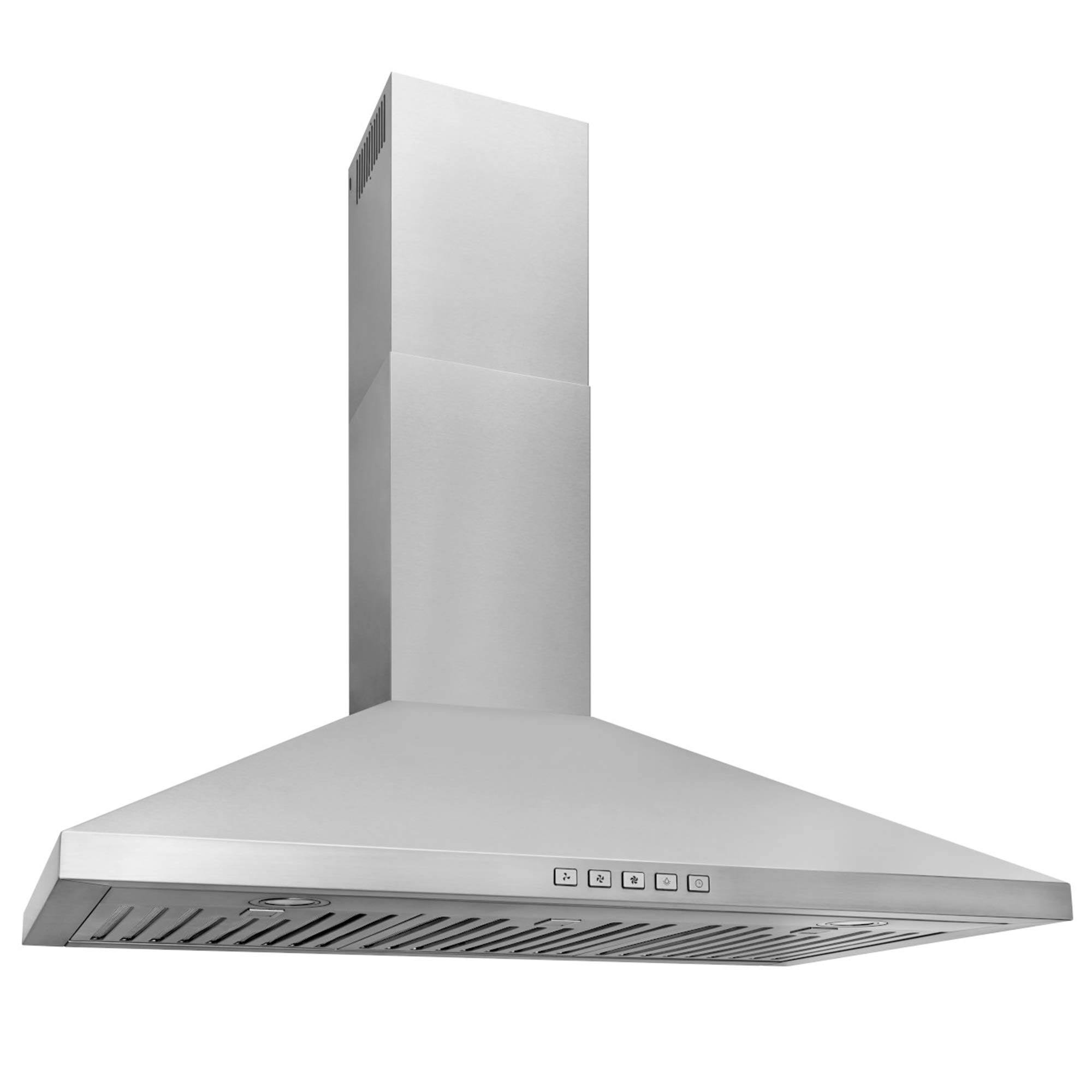 Broan Nutone 36-Inch Convertible Wall-Mount Pyramidal Chimney Range Hood 630 Maximum CFM Stainless Steel (BWP2366SS) HB_NWF2BIIU