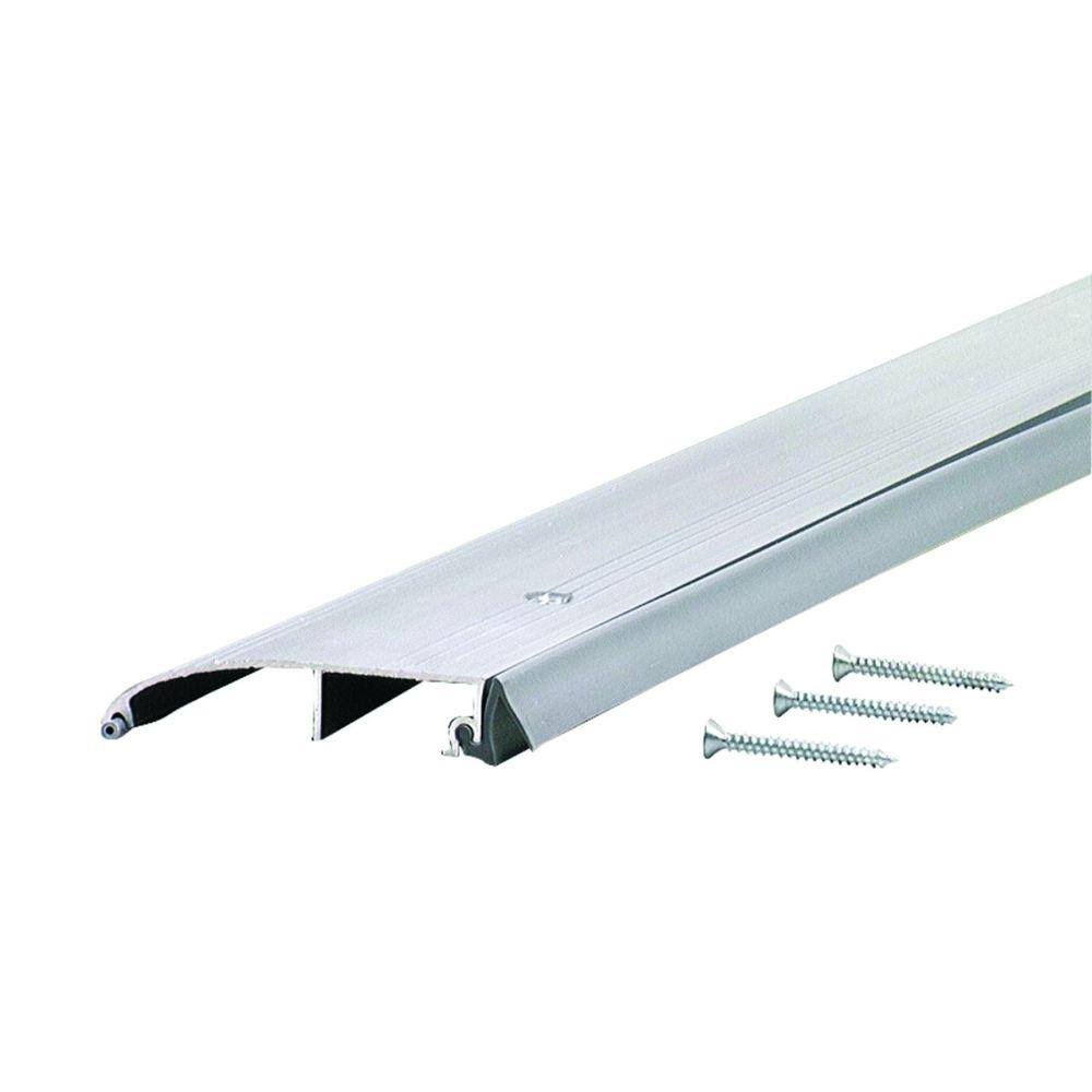 M-D Building Products Deluxe 3-1/2 in. x 66 in. Aluminum Low Bumper Threshold, Silver ON_E8BXY5M8