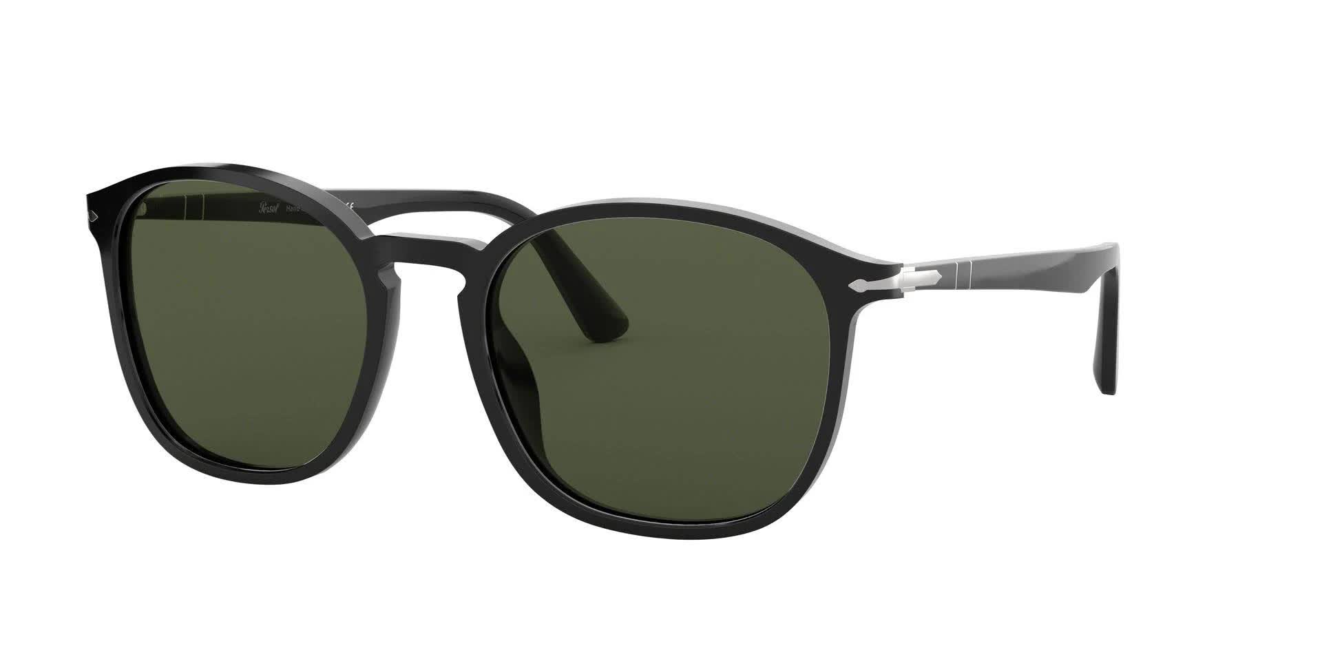 Persol PO3215S 95/31 Black Square Sunglasses RX_CEY2YTKN