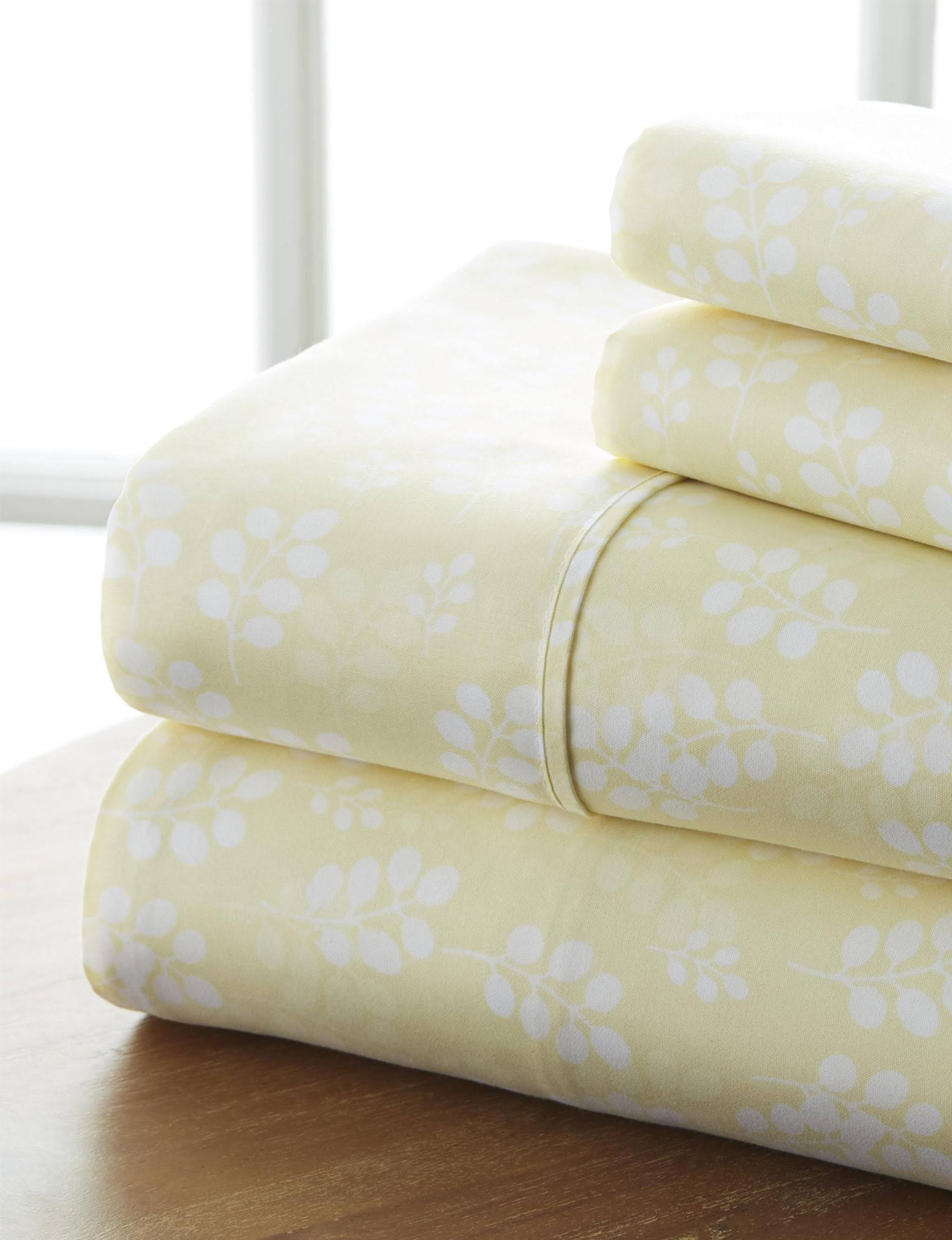 Home Collection Premium Ultra Soft Wheat Pattern 4 Piece Bed Sheet Set TM_VP7IKIAB