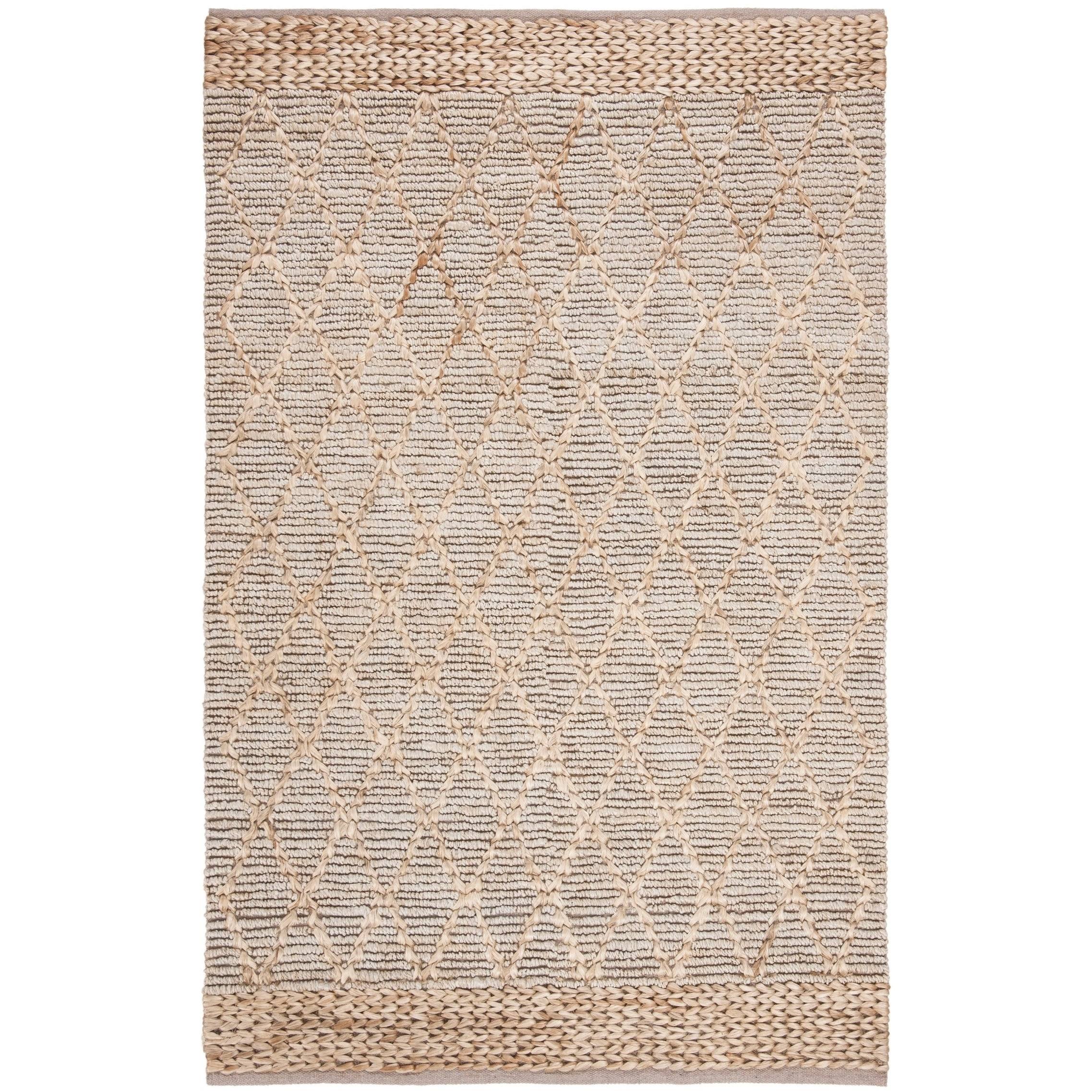 Safavieh Natural Fiber Silver 5 ft. x 8 ft. Geometric Area Rug MI_3JFNFLQ9