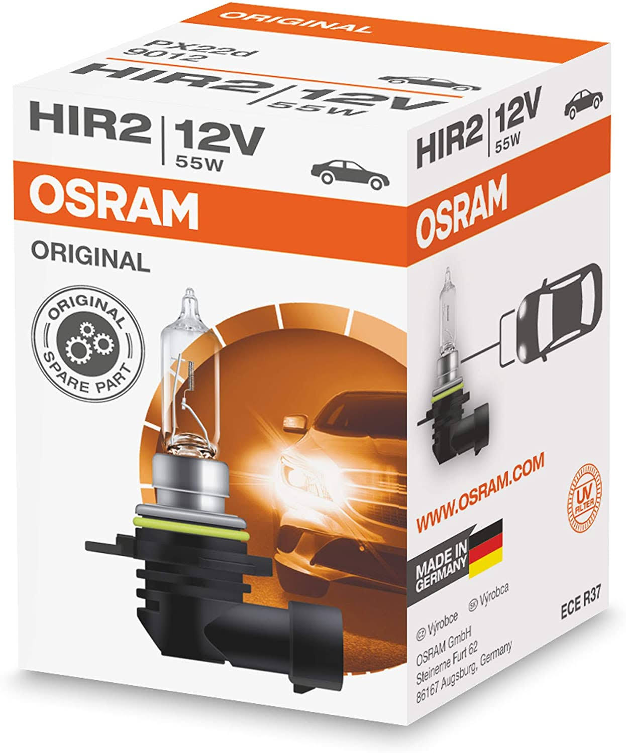 Osram 9012 12 V 55 W HIR2 Blub TY_PYE39ZMC