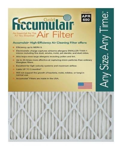 Accumulair Fb24X28A_4 Pleated Air Filter, 24 41_WKH17QCU