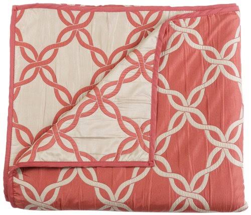 Stylemaster Home Products Belmont Reversible Bedspread, Full, Coral NI_KWU4GZLL