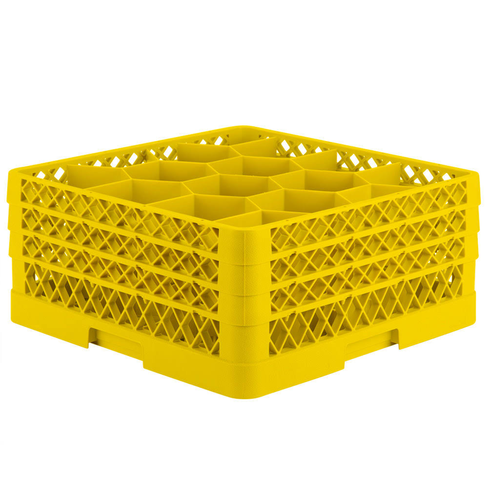 - Traex Full Size Yellow 12 Compartment Rack w/ 3 Extenders, Vollrath TR18JJJ-08 ES_SPRBPXBU