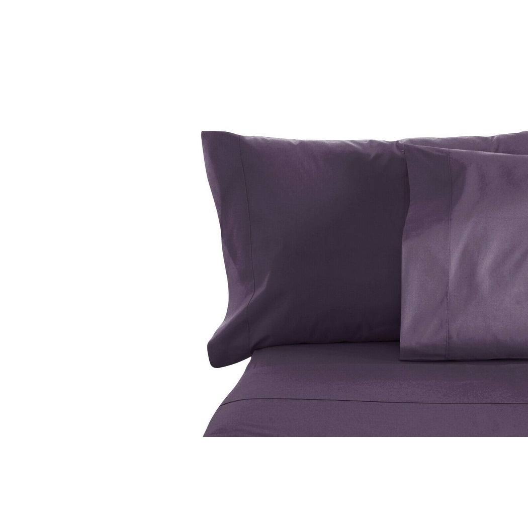 Bluff City Bedding Deep Pockets Soft 6 Piece 1800 Luxury Egyptian Cotton Feel Sheets Eggplant Queen, Purple OD_DOYW2JXP