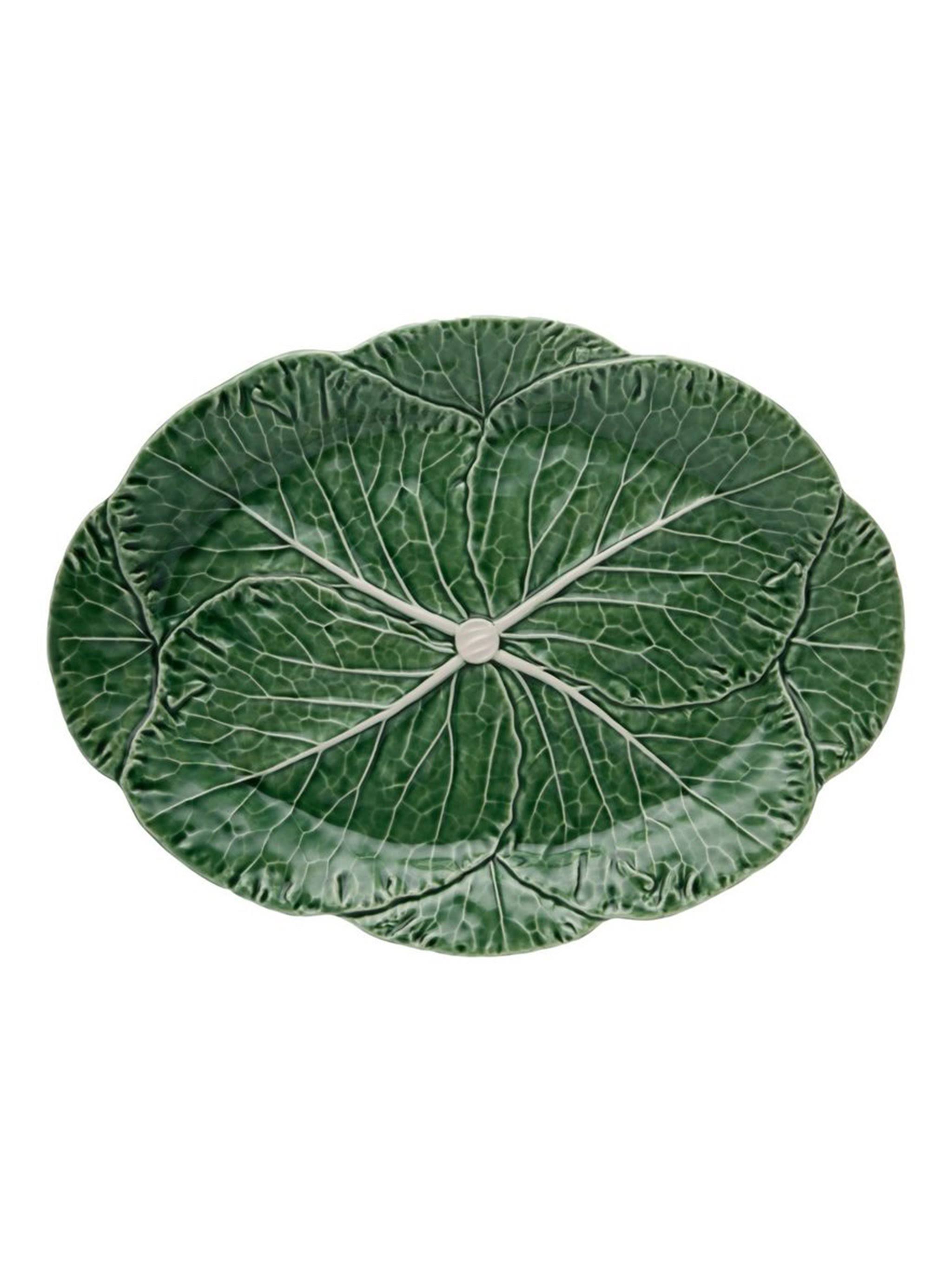 Bordallo Pinheiro Cabbage Green Oval Platter ES_7QBT5DQI