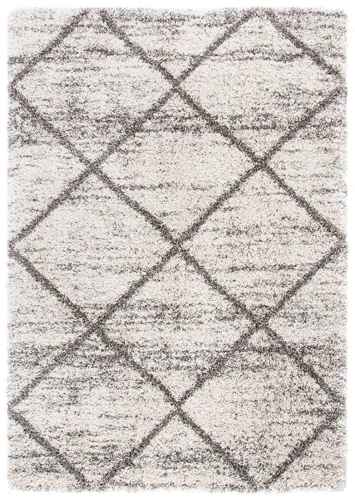Hudson Shag SGH281J Grey / Beige - 7 x 7 Square FW_6XECXLAQ
