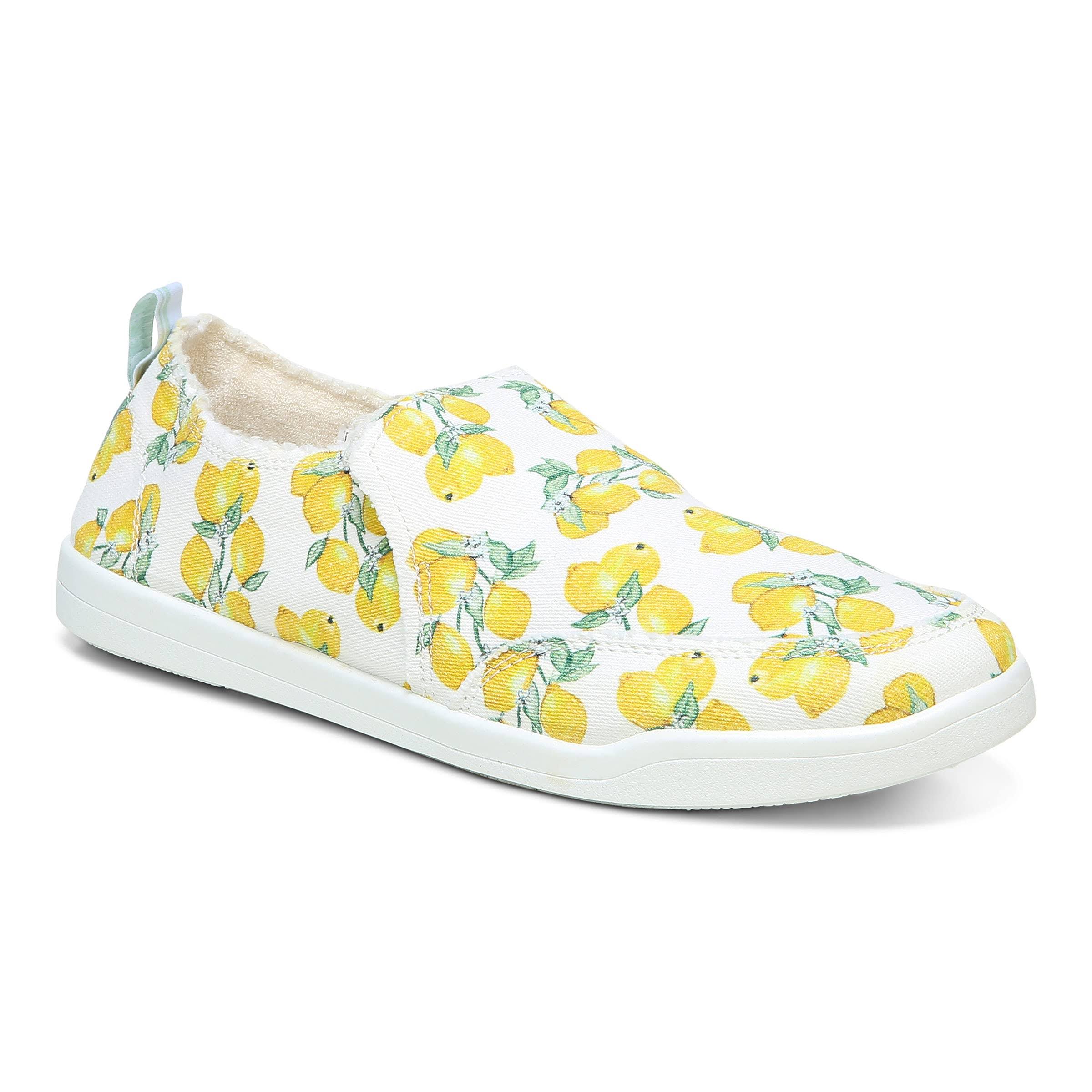 Vionic Malibu Washable Canvas Frayed Slip-On Sneakers - 6.5M NJ_URJPZPBZ