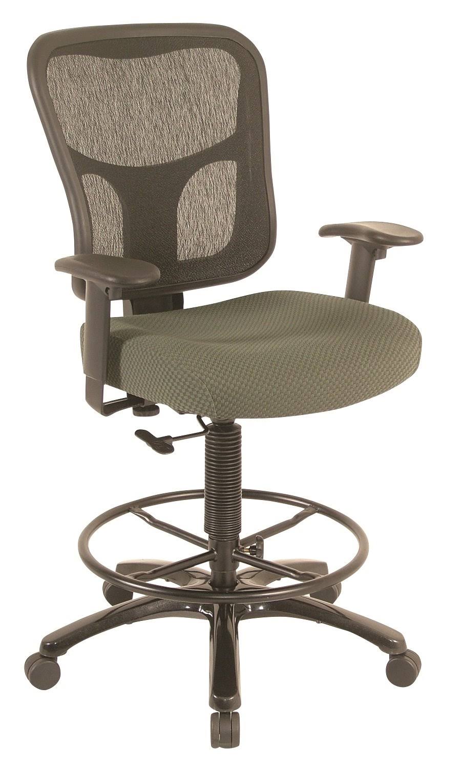 Tempur-Pedic TP8200 Ergonomic Fabric Mid-Back Drafting Stool, Olive 8R_SUPQSLTA
