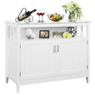Costway Modern Kitchen Storage Cabinet Buffet Server Table Sideboard Dining Wood FH_VONYY089