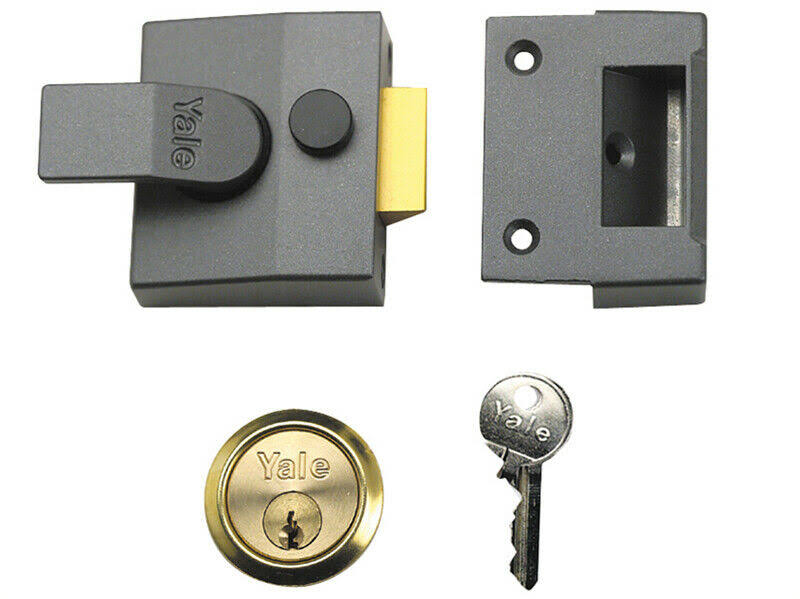 Yale Locks - P85 Deadlocking Nightlatch 40mm Backset DMG Finish Visi P5_U7KPC9EL