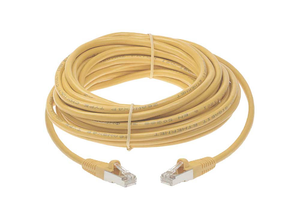 SF Cable Cat5e Shielded (STP) Ethernet Cable, 100 Feet - Yellow JY_VW3ZPMV8