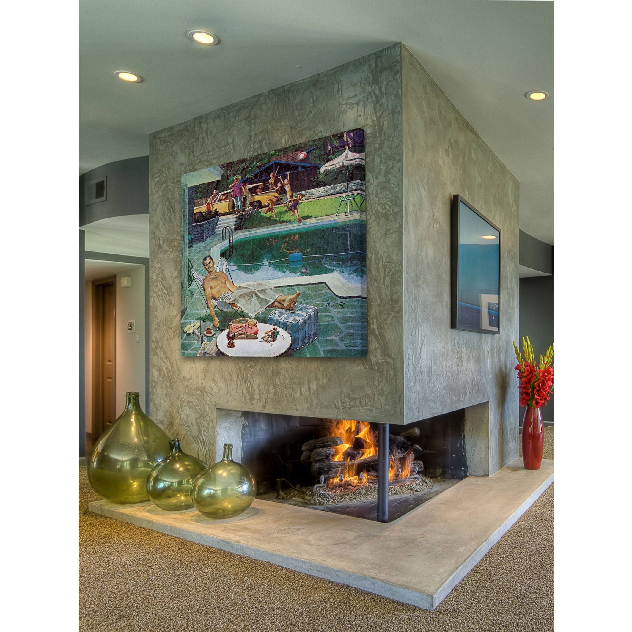 Marmont Hill Unwelcome Pool Guests Thornton Utz Painting Print On Canvas 32 X QZ_N0TOJVFW