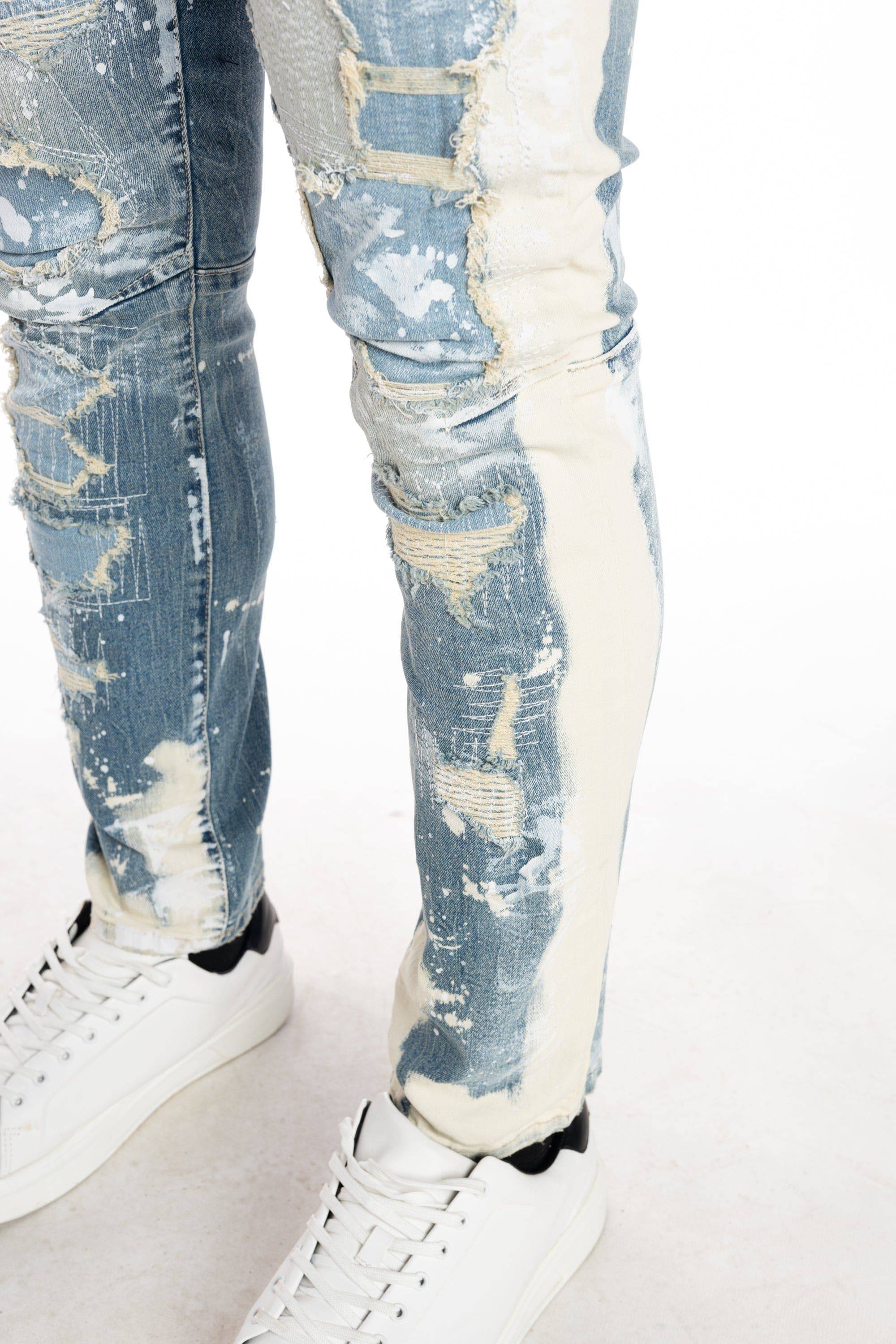 Smoke Rise Bleach Fashion Jeans Tulsa Blue - 69_AOFD3PAB