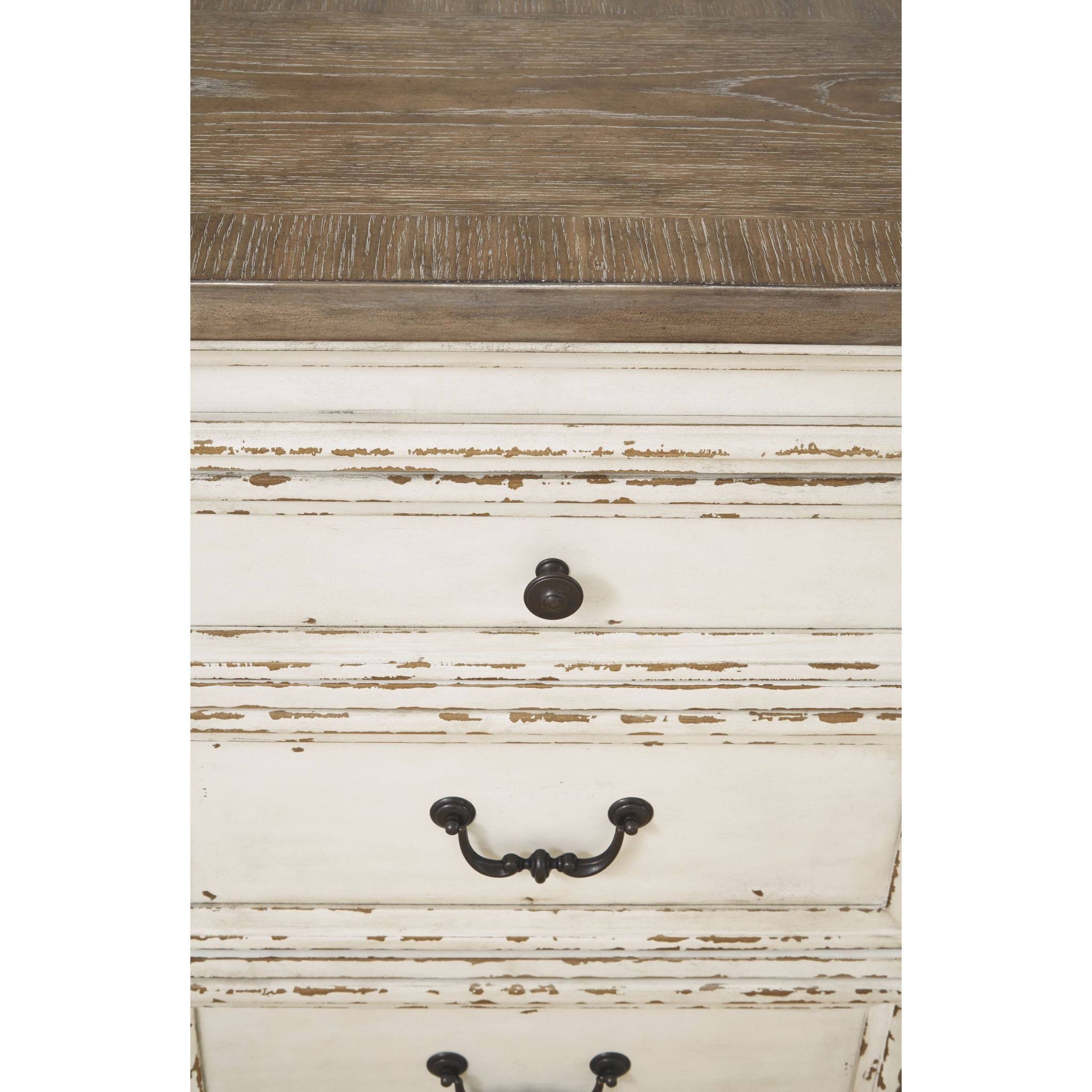 Realyn Dining Server, Chipped White By 4D_3XSYTD5X