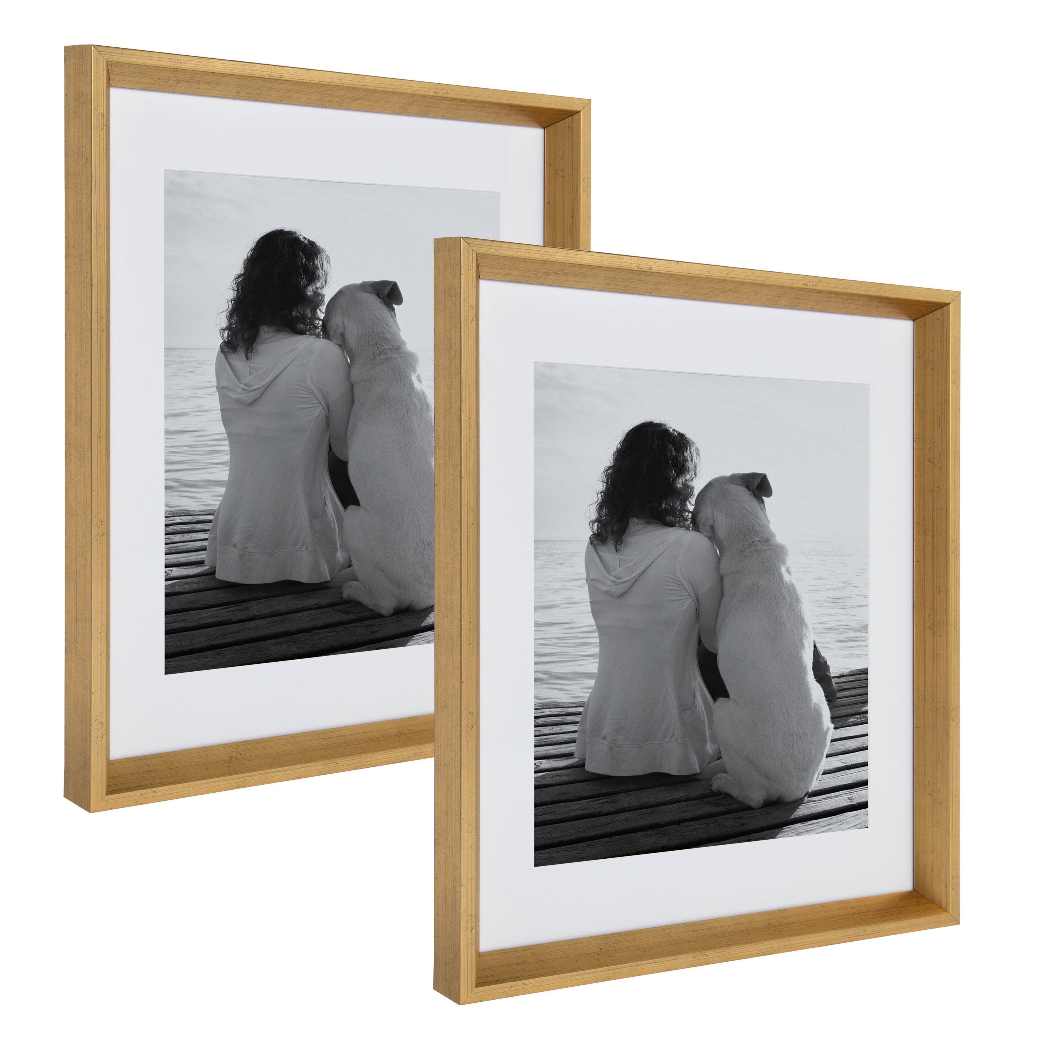 Kate And Laurel Calter 3-Piece Matted Wall Picture Frame Set Size: 8x10 16x20 H8_5JBXCHW2