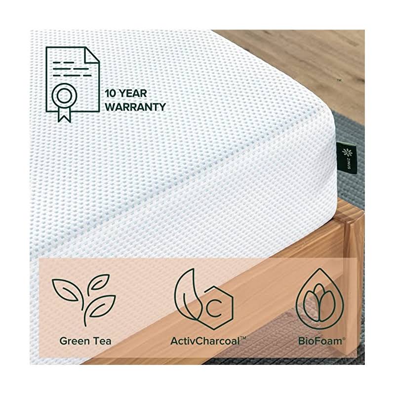 Zinus 10 Inch Gel-Infused Green Tea Memory Foam Mattress, JT_RXPEAYKE