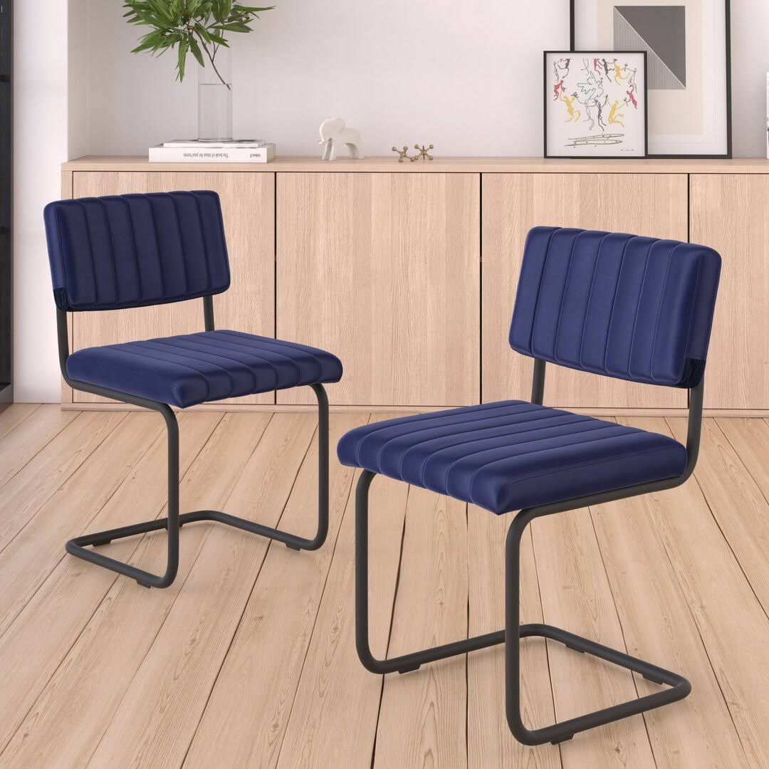 Araiza Velvet Side Chair (Set Of 2) Color: VO_SY1UCZSE