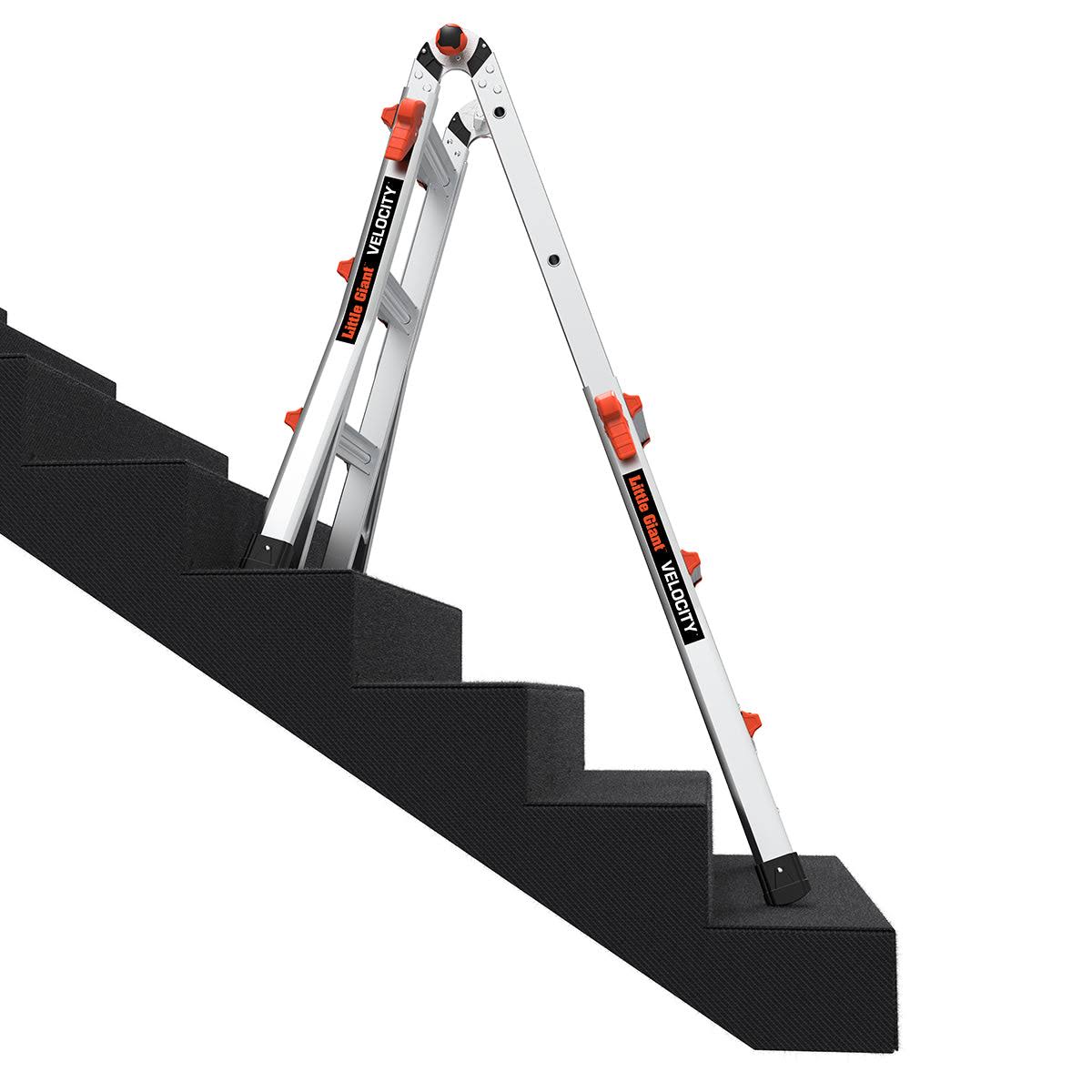 Little Giant Model 15422-801 | Velocity, Model 22 - Ansi Type Ia - 300 Lb Rated, Aluminum Articulated Extendable Ladder With Ratchet 8X_ZUG2TKPX