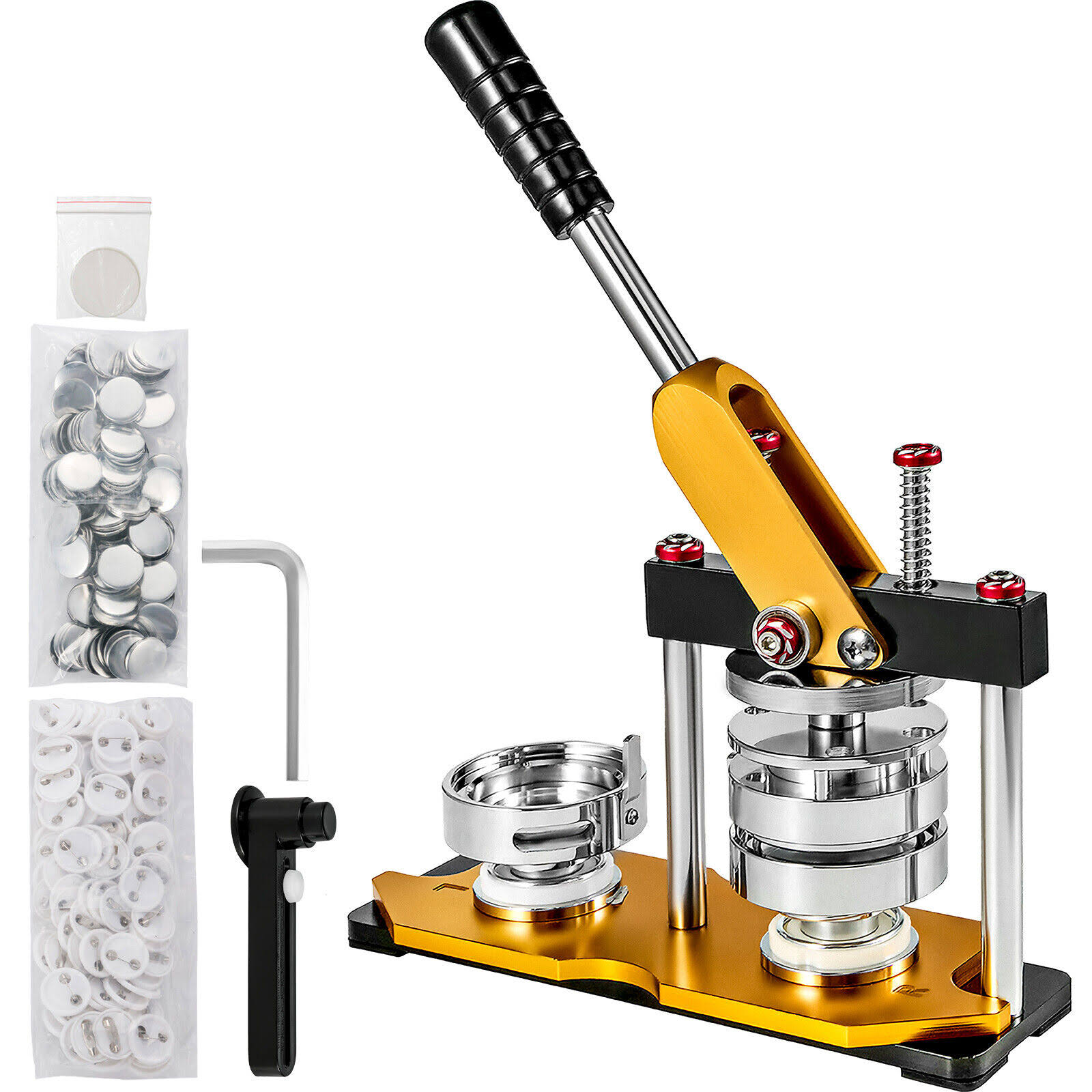 Vevor 3 75mm Rotate Button Maker Badge Punch Press Machine 100pcs Parts Cutter - 3 ZH_WXLH9R4W