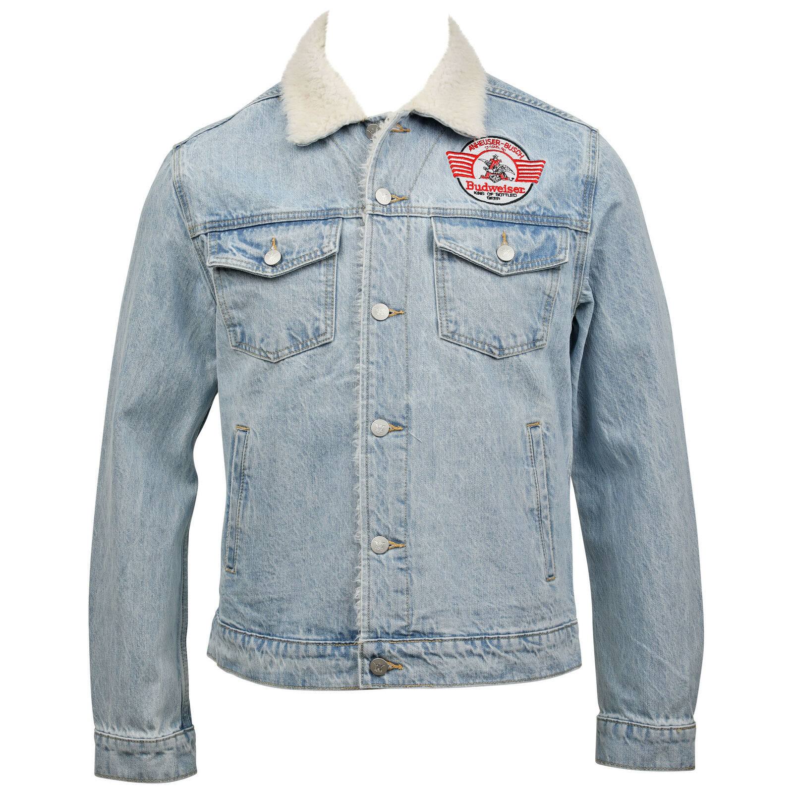 Budweiser 814435-Xlarge Anheuser-Busch Sherpa Trucker Jacket With Clydesdale Print, Extra EA_WWZWTF8R