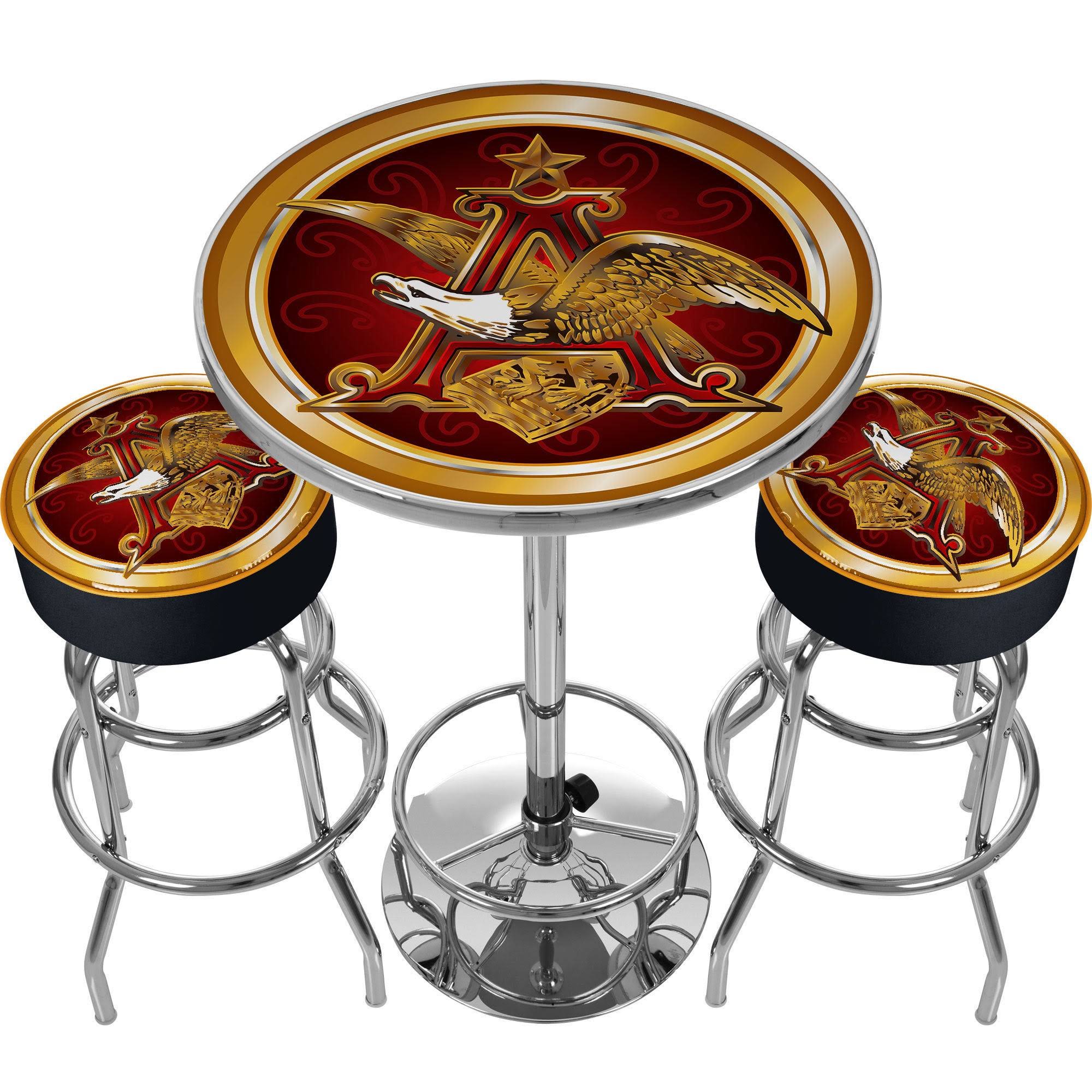 Trademark Ultimate A & Eagle Gameroom Combo - 2 Bar Stools And AT_KWZJH4AL