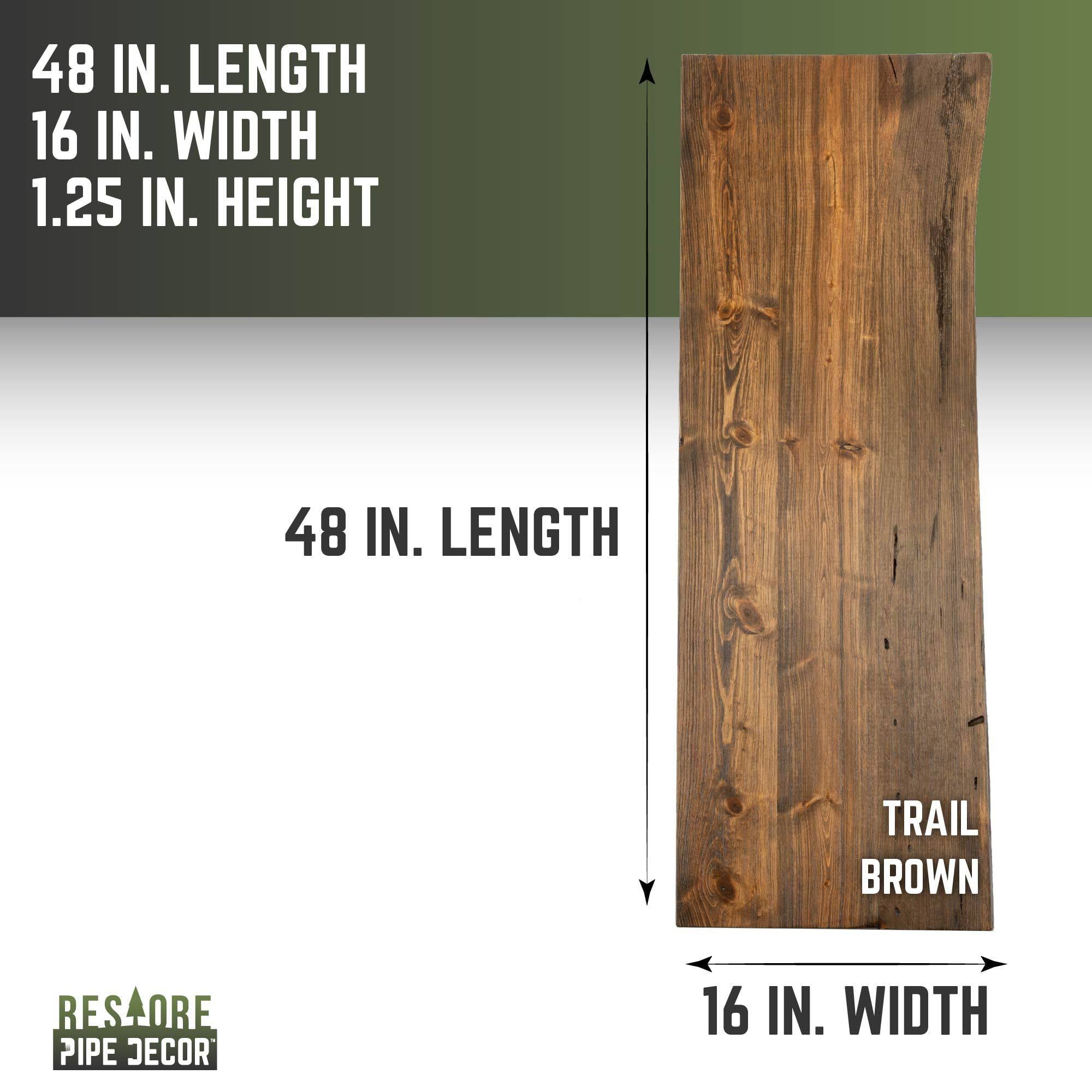 Restore Trail Brown Solid Wood Console Tabletop, Size: 48 QR_Z1LAUCHC