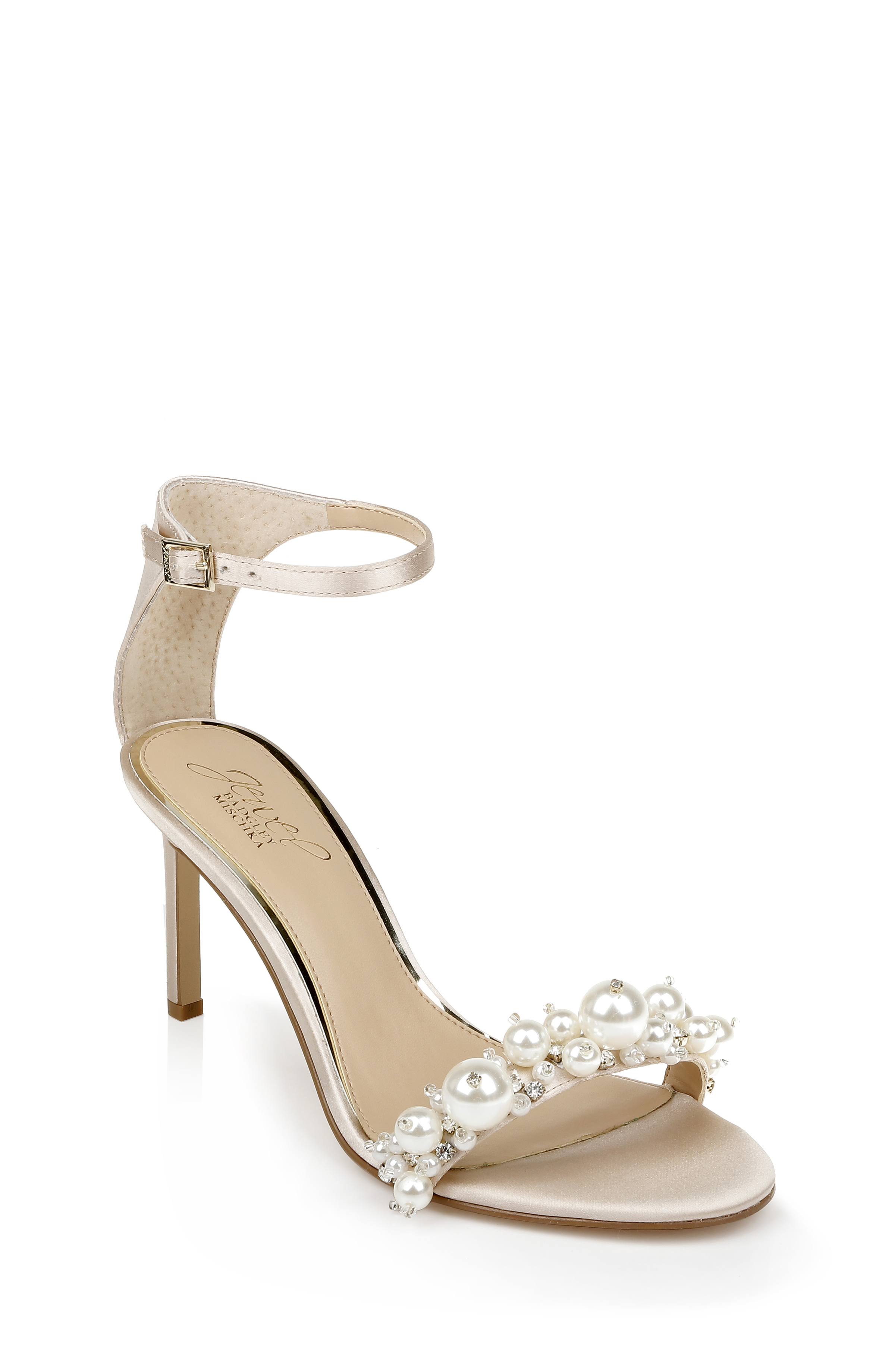 Jewel Badgley Mischka Women's Lassie Heeled 4I_CWKAASSJ