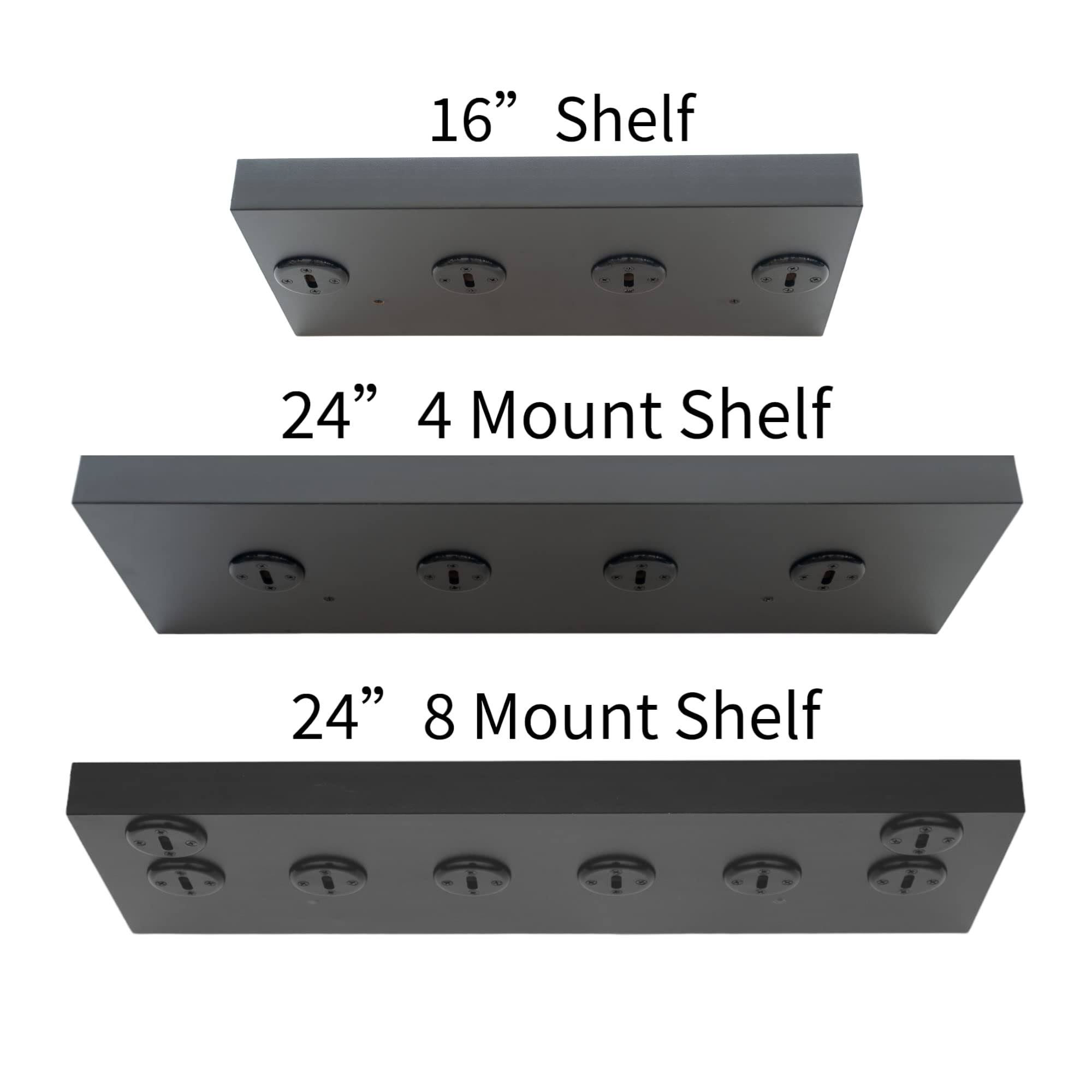 Bendy3d Solutions 16 Tonal Accessory Shelf - (Black, 16 Shelf - 4 Mounts) QD_D6EWNNZ7
