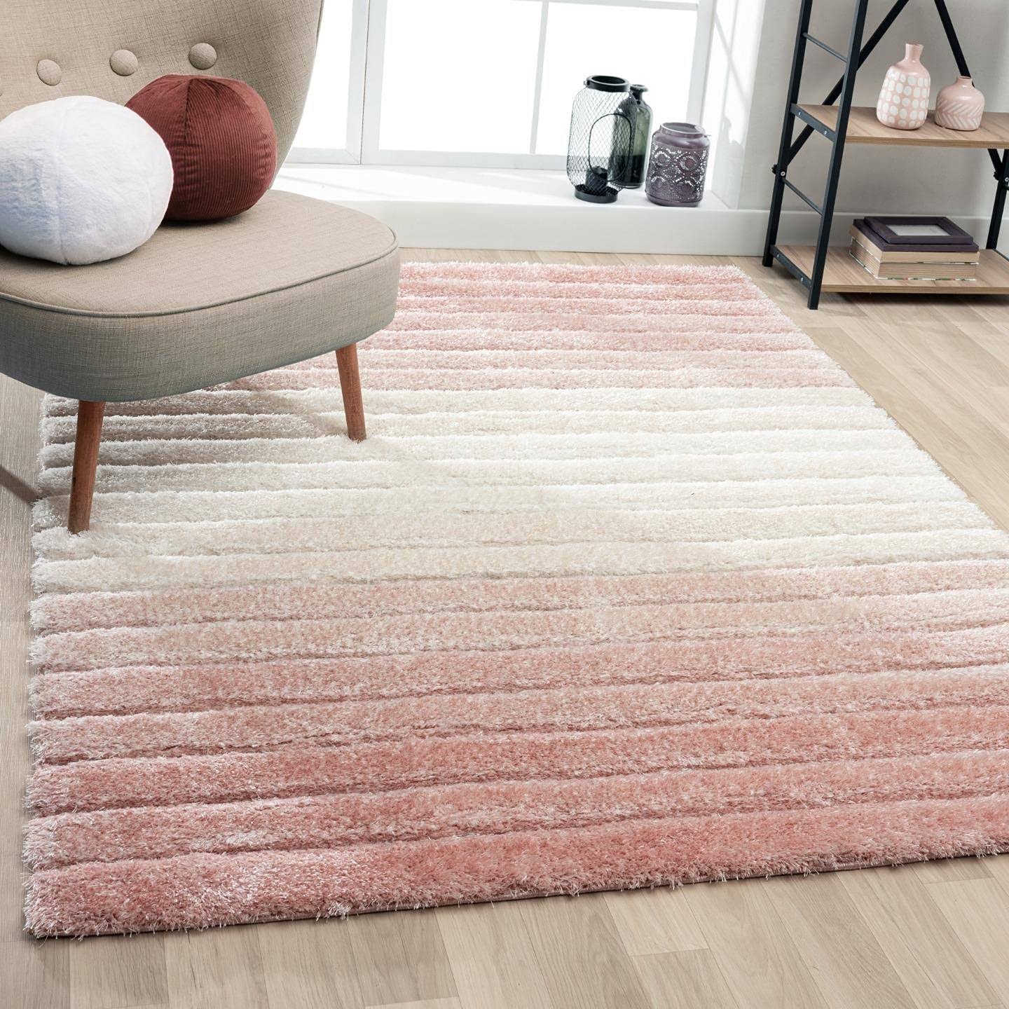 Luxe Weavers Modern Shag Geometric Area Rug, Yellow NQ_EWOGNWM4
