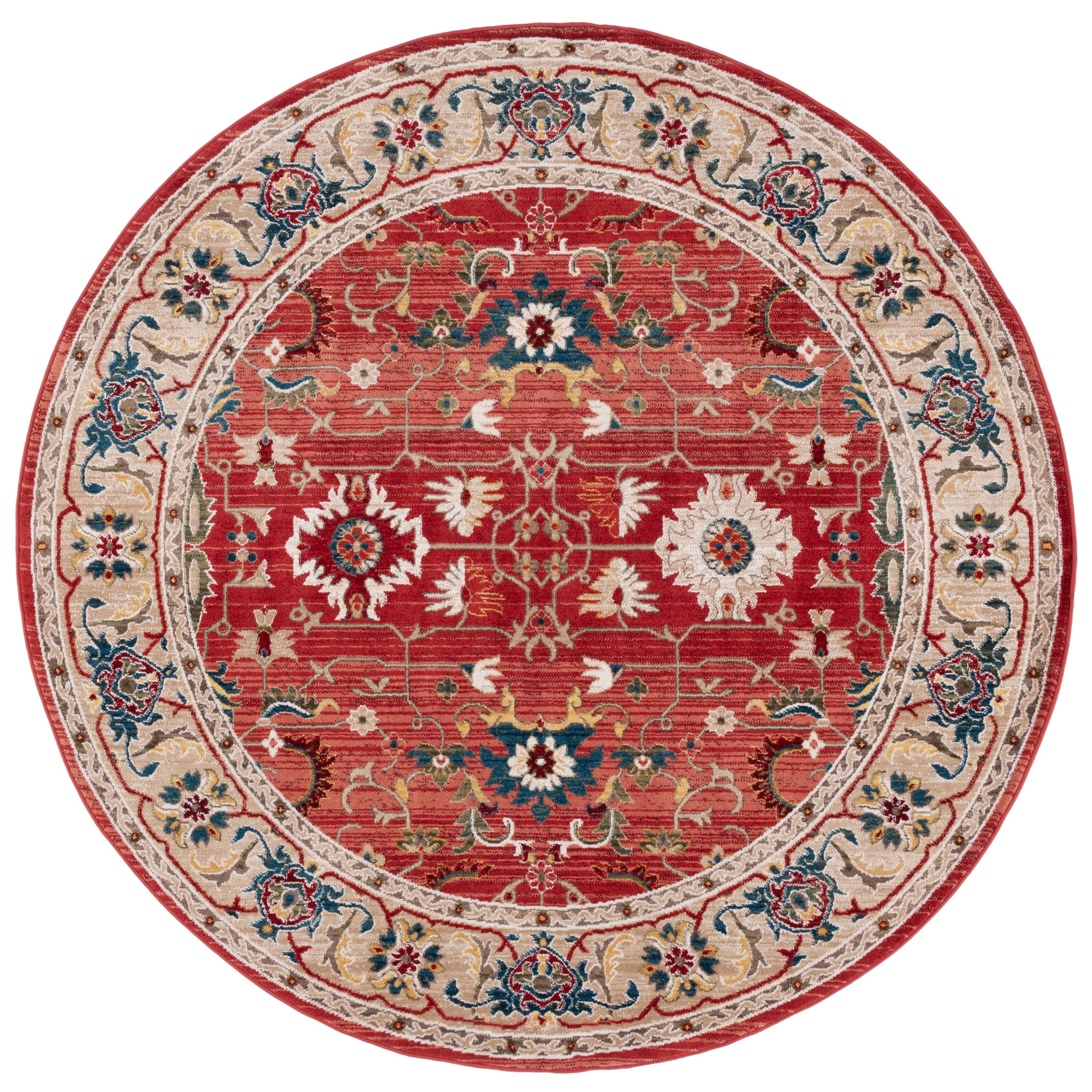 Lauren Ralph Lauren Ines Traditional Oriental Rug Fringe - 2'2 X 6' Runner - Red/Q9_CCJIAJFL