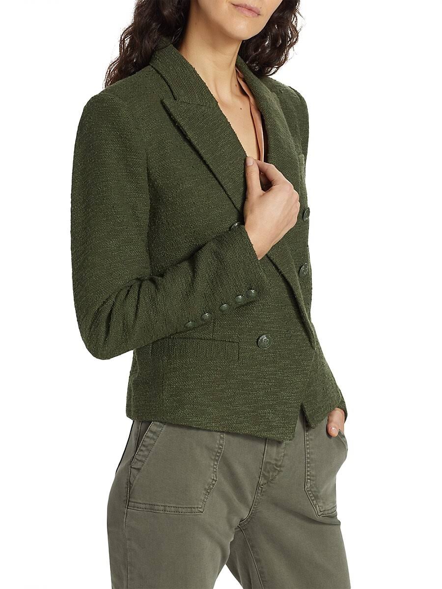 L'agence Women's Brooke Cropped Blazer - Ecru - Size JF_VTPH0GHQ