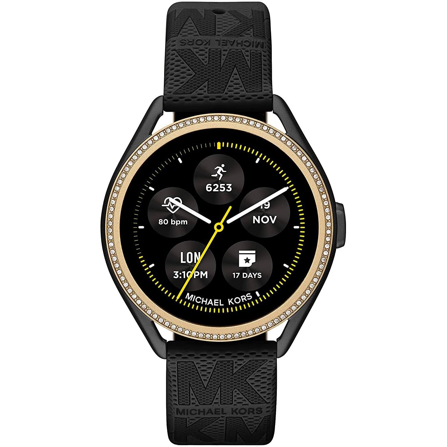 Michael Kors Access Gen 5e Mkgo Black Rubber Smartwatch VO_OCEGNTNO