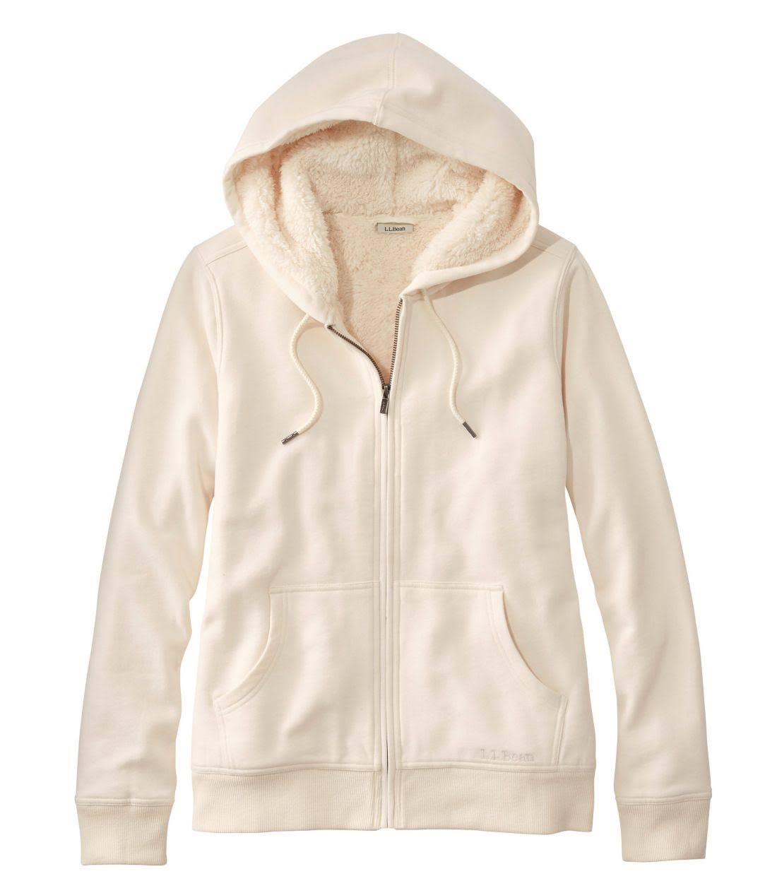 L.L.Bean 1912 Sherpa-Lined Hoodie Women's Clothing Charcoal Heather : GN_VB8WHV5H