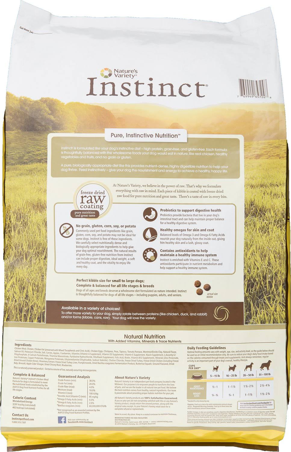 Instinct Original Real Chicken Recipe Grain-Free Dry Dog Food - 22.5 Lb. OO_ABJRMGSV