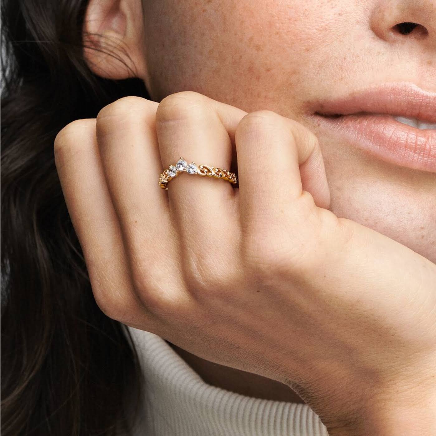 Pandora Regal Swirl Tiara Ring 14k Gold-Plated / RR_1LTEDZCV