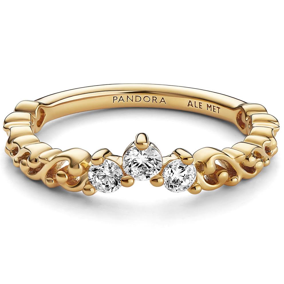 Pandora Regal Swirl Tiara Ring 14k Gold-Plated / RR_1LTEDZCV