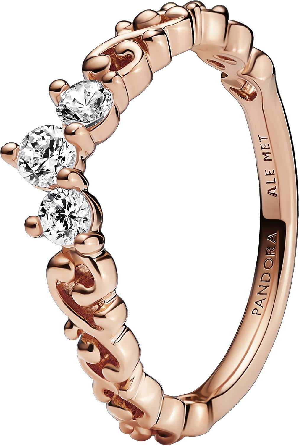 Pandora Regal Swirl Tiara Ring 14k Gold-Plated / RR_1LTEDZCV