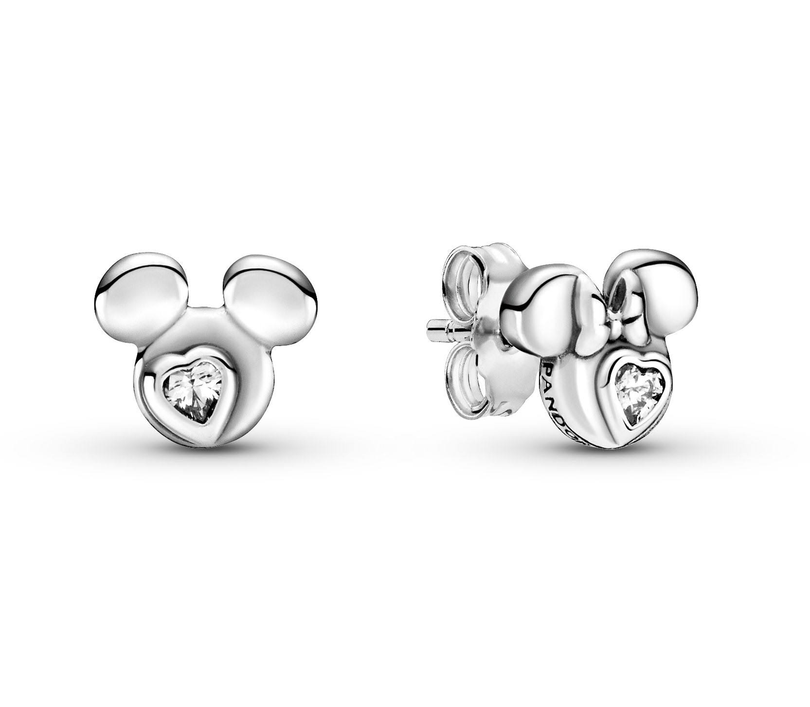 Pandora - Disney, Mickey Mouse & Minnie Mouse Silhouette Stud DY_ZA9CR4JK