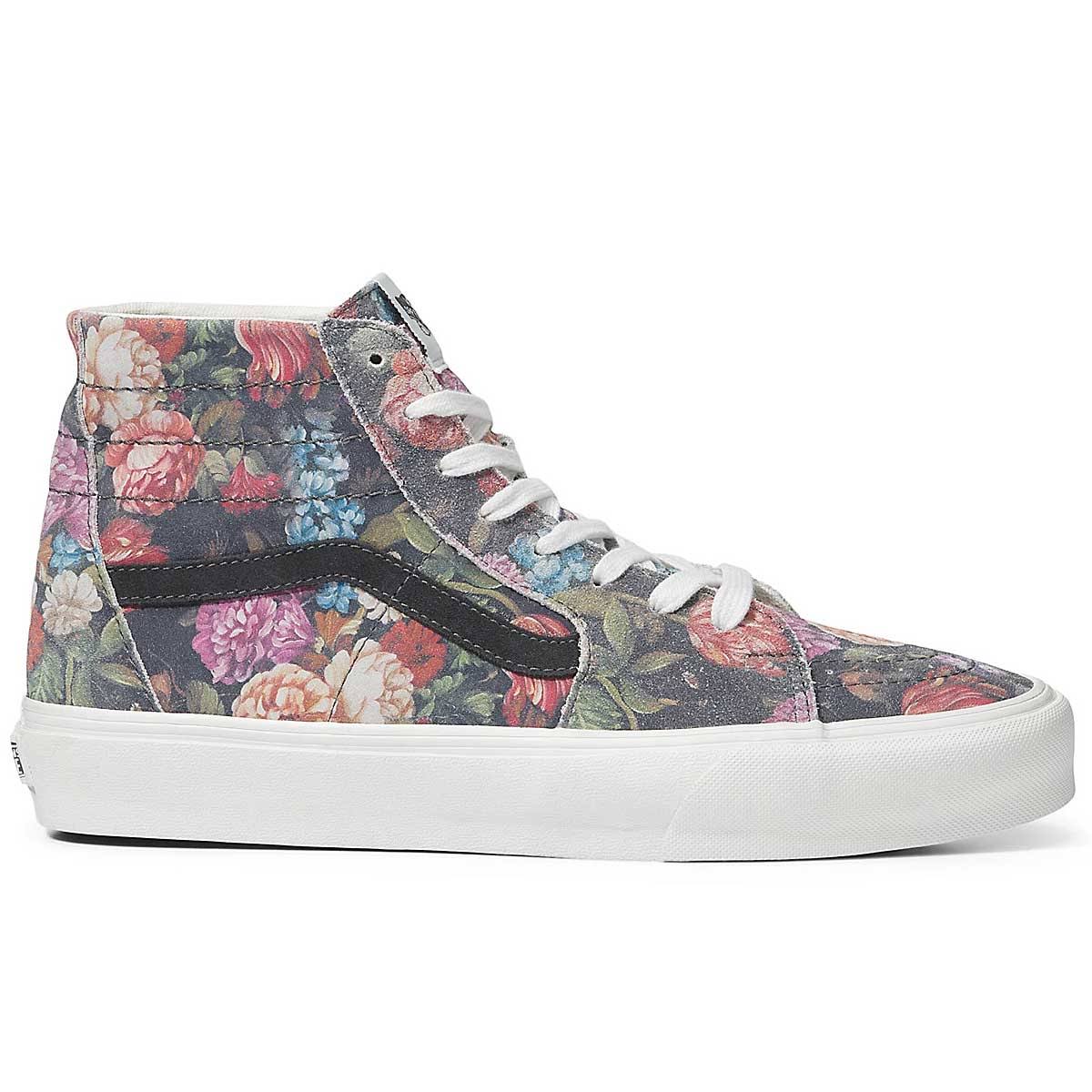 Vans Moody Floral Sk8-Hi Tapered (Grey/White) 8.5 Men = 10.0 ZP_FTTM0BBK