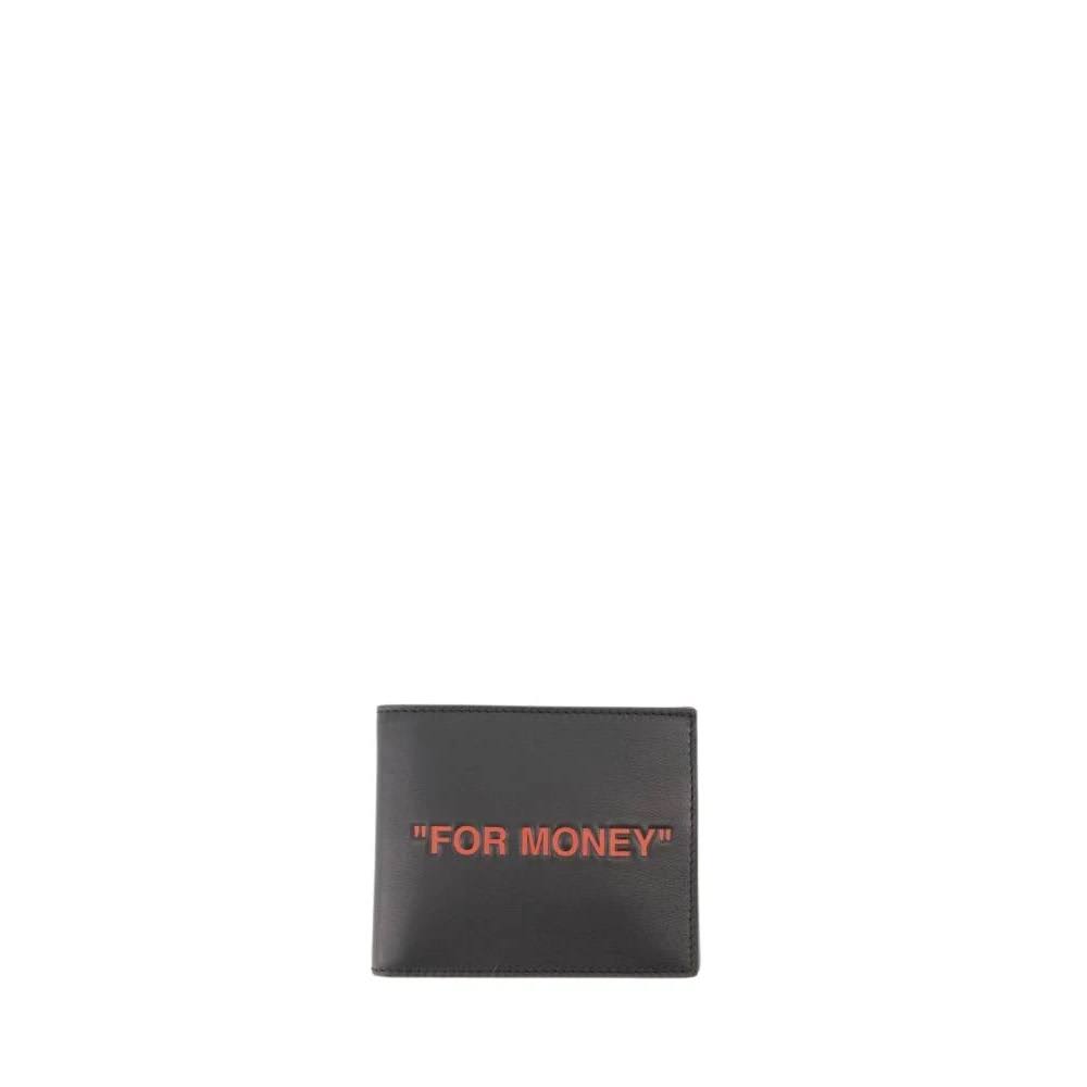 Off-White Quote Leather Bifold Wallet In Black SP_F4FJUUC6