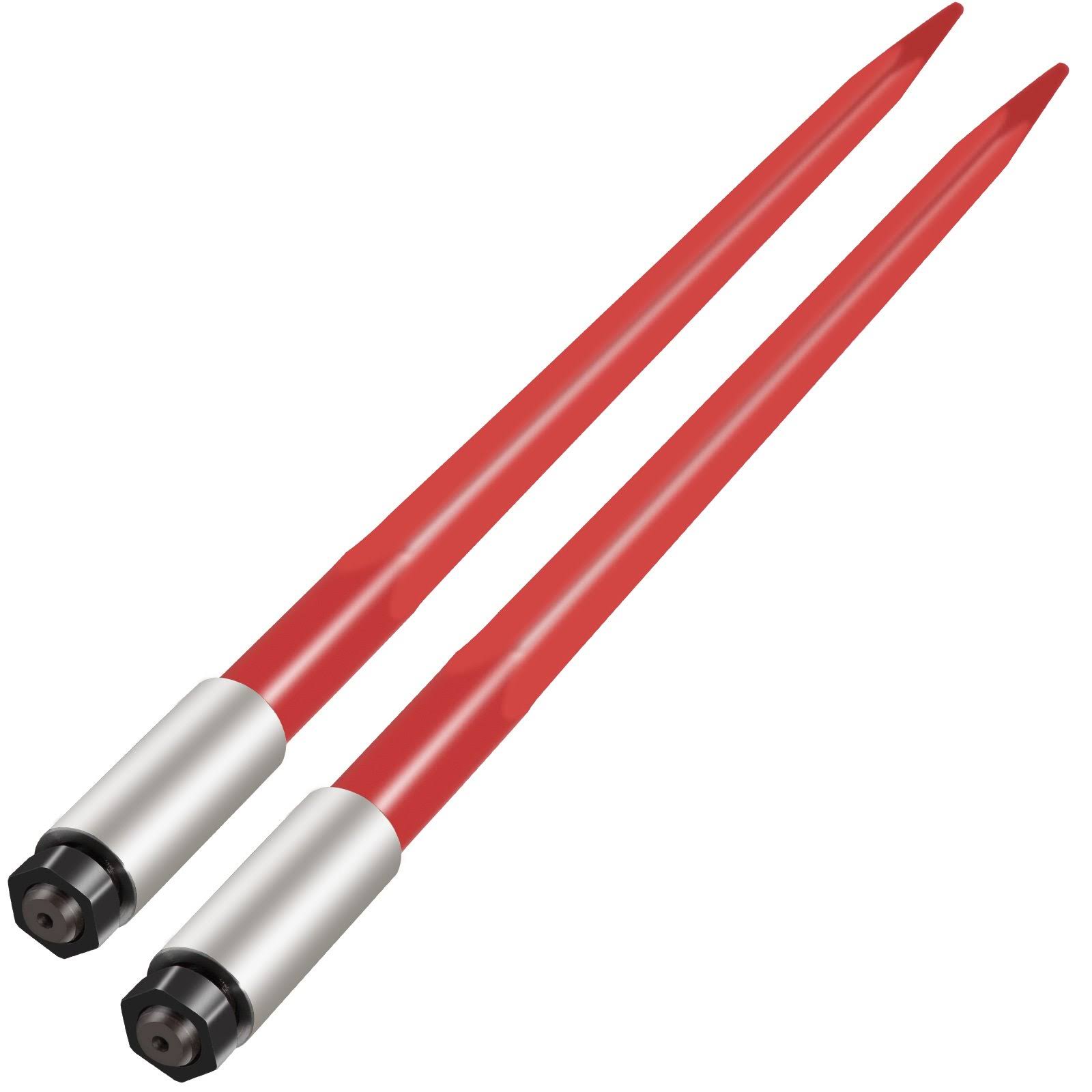 Vevor 2pcs 43 Square Hay Bale Spear 3000lbs Capacity Red Spike Fork 1 3/4 LF_J8XBSJOQ