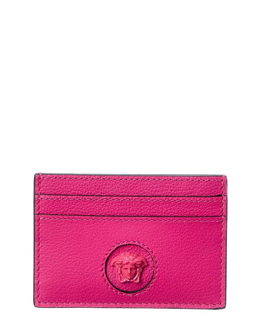 Versace Women's La Medusa Colorblock Leather Card Case - Baby Pink One-B4_WL9JY8YI