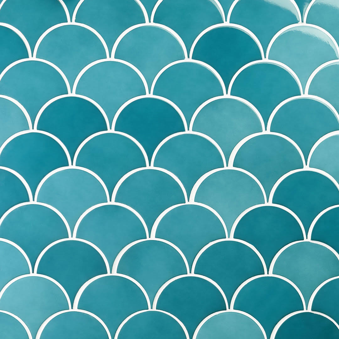 Ivy Hill Tile Beta Teal 2.44 In. X 5 In. Fish Scale Polished Ceramic Wall Tile (4.06 Sq. Ft. / Case) IT_USQ1IH7D