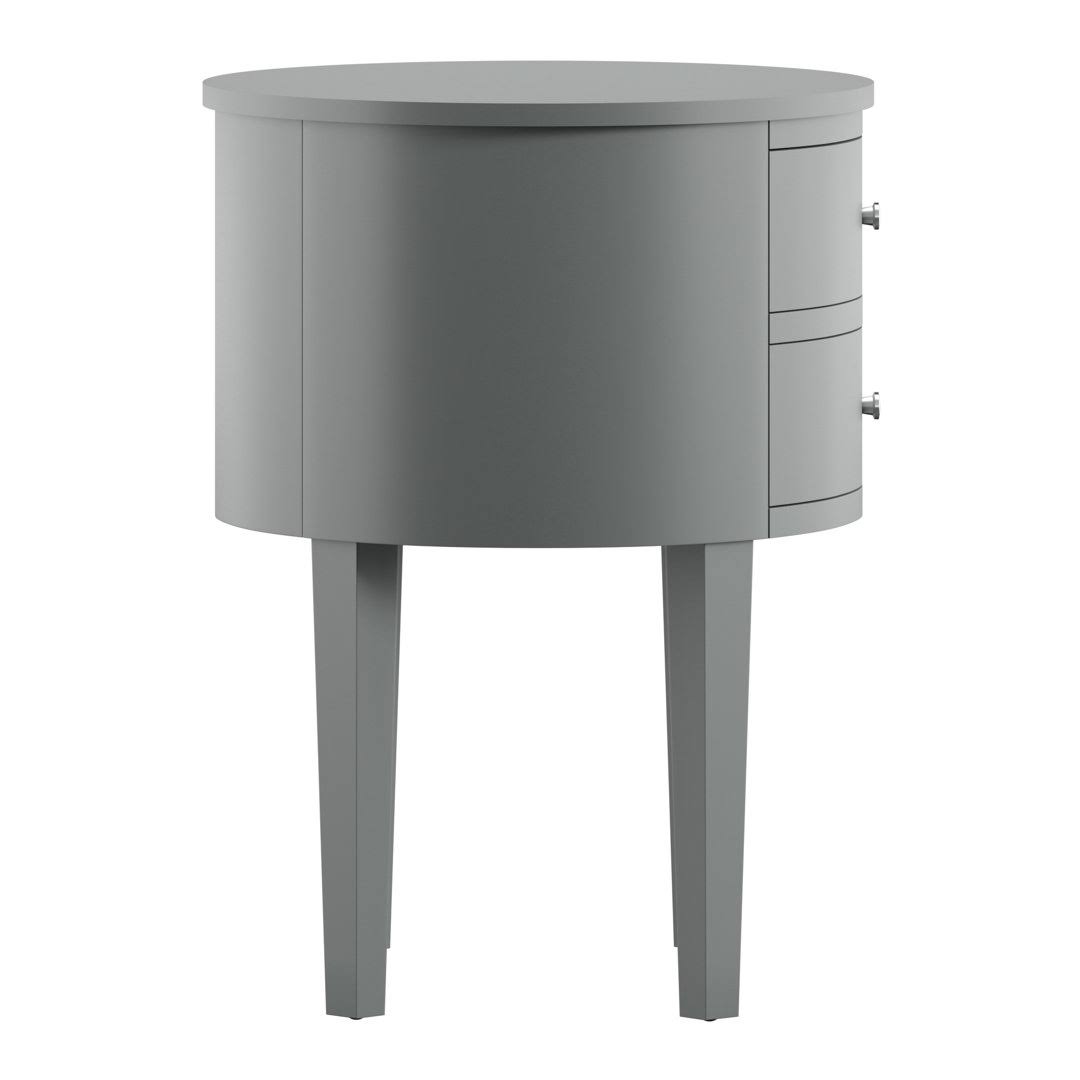 Canterbury Solid Wood 2 - Drawer End Table Three Posts Color: IK_HE1NMFYC