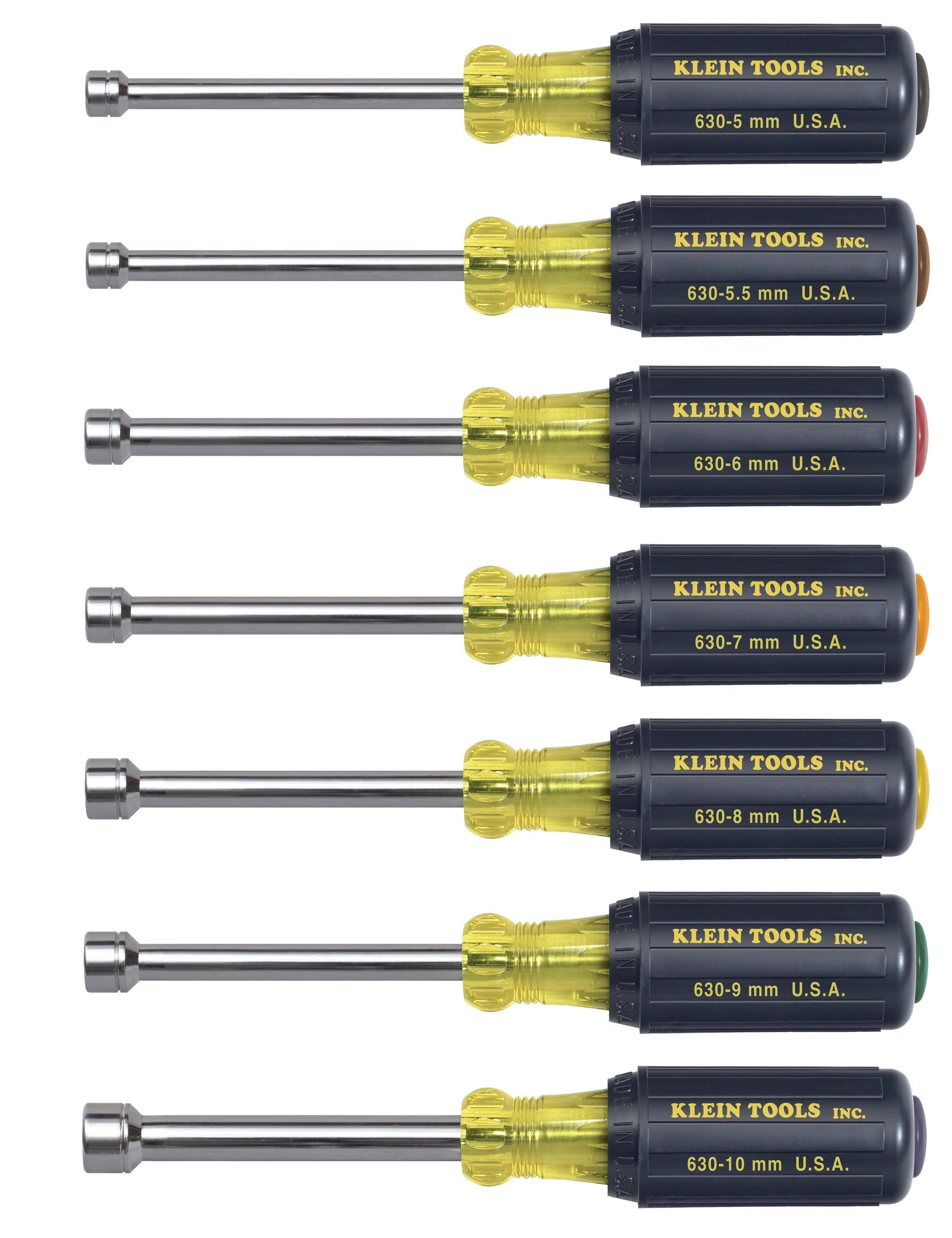 Klein Tools 65160 7 Piece Metric Cushion Grip Nut Driver PA_NHMLPXM1