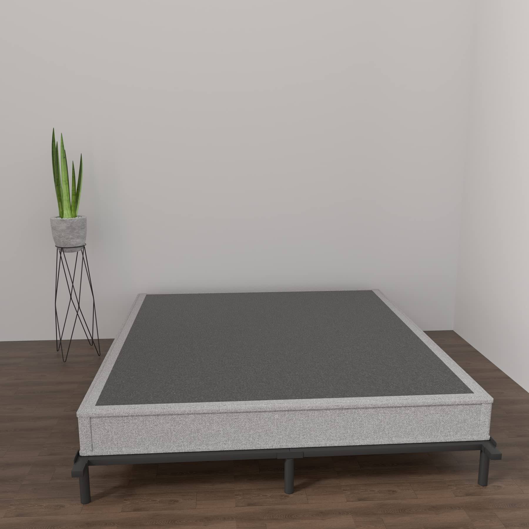 Zizin Queen Bed Frame For Box Spring Heavy Duty 3000 Lbs Adjustable 8H_TUGW9Z3W